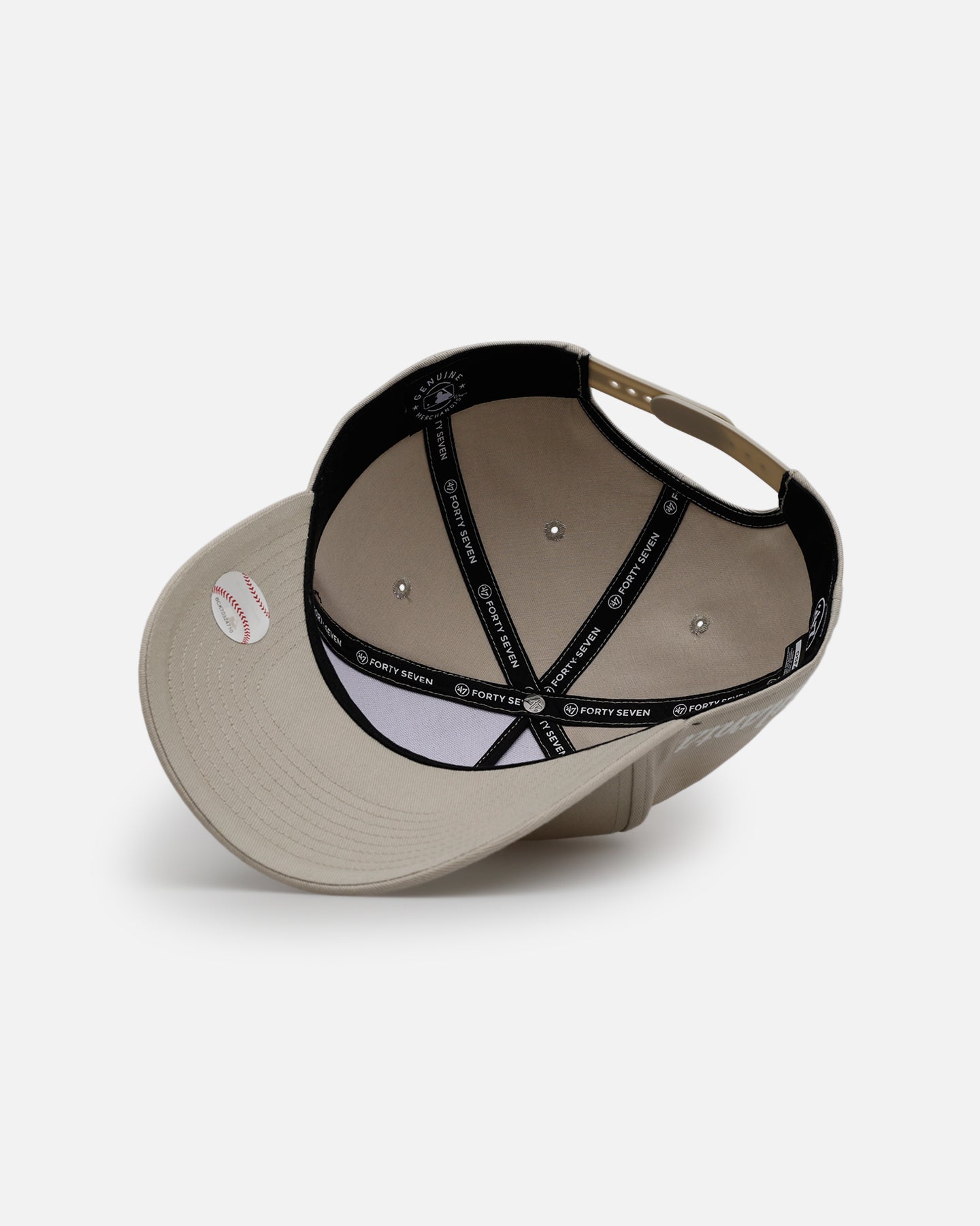 47 Brand Atlanta Braves 'Contemporary Basics' Offside DT Snapback Tan Cap - Stylish Baseball Hat for Men & Women - Perfect for Sports Games, Casual Outfits, and Fan Gear Collection