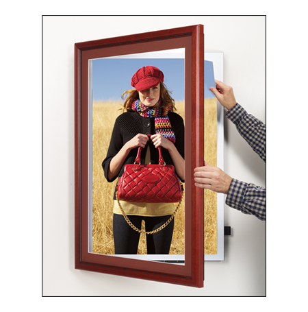 20x24 Poster SwingFrame with Matboard - Premium Wood 353 Profile for Wall Art, Photos & Posters | Perfect for Home, Office & Gallery Displays
