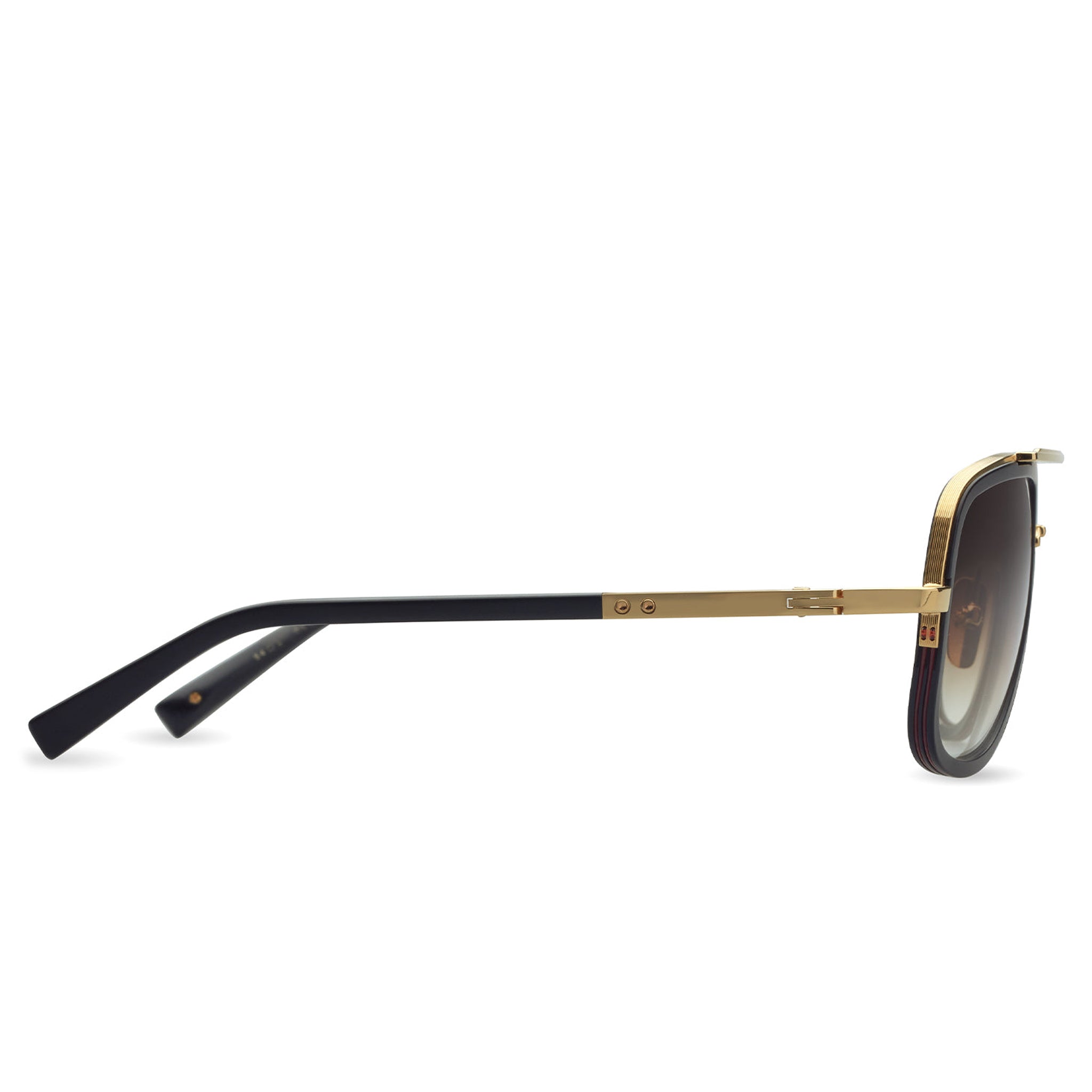 Dita Mach S DTS412 A 01 Yellow Gold Black Polarized Sunglasses for Men - Luxury Designer Shades for Driving, Travel & Outdoor Activities