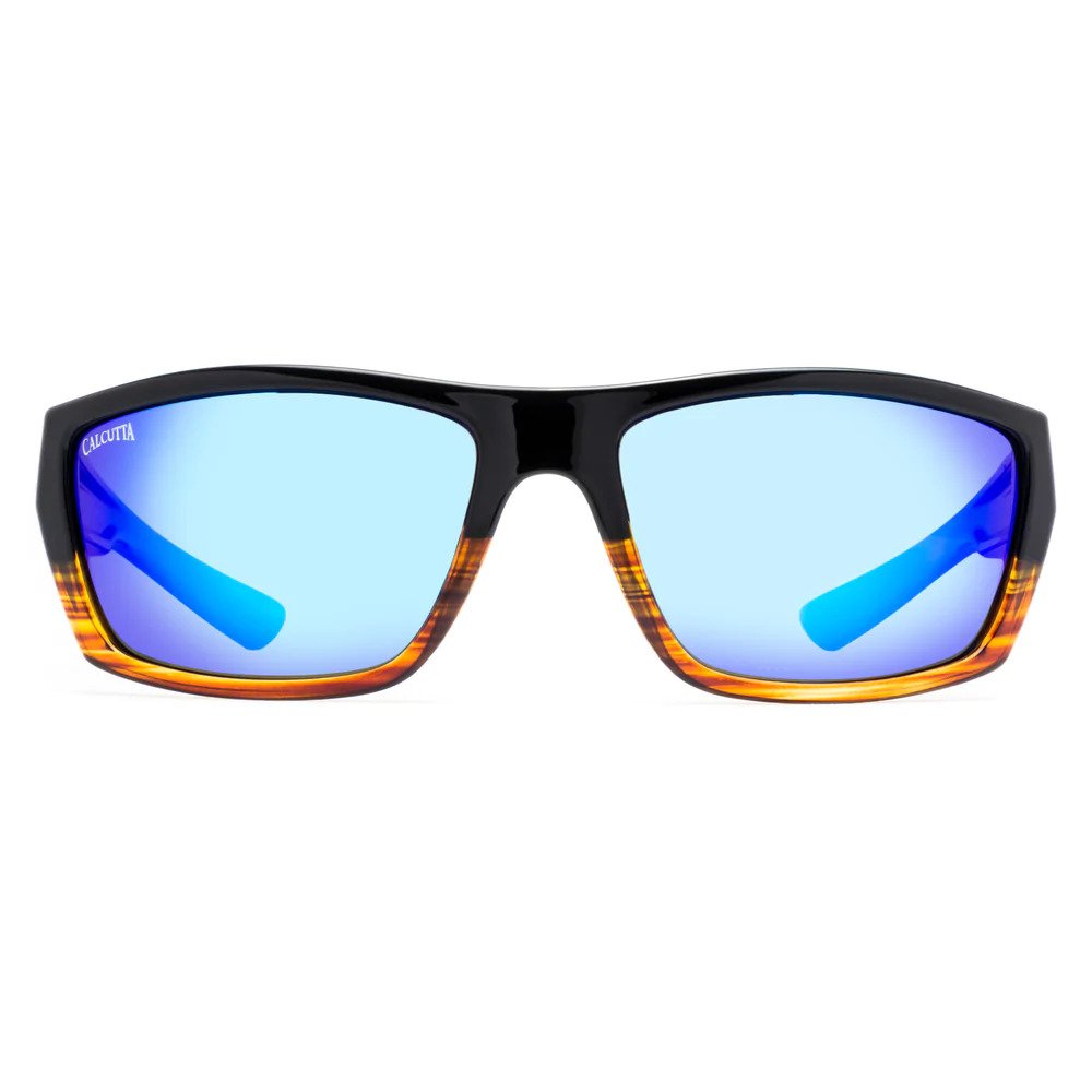 Calcutta Shock Wave Polarized Sunglasses for Men & Women - UV Protection Fishing & Driving Shades - Sporty Outdoor Eyewear for Beach, Boating, and Cycling