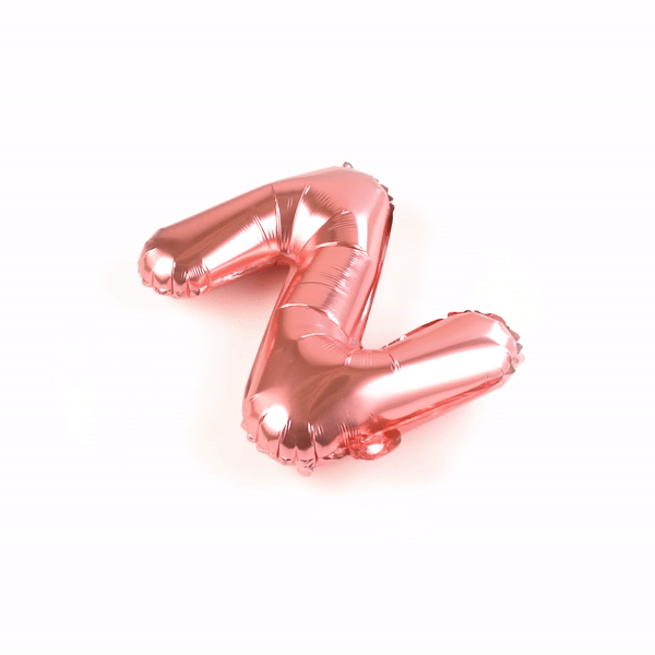 Balloonify Rose Gold Mylar Letter Z Balloon - 16 Inch Large Foil Alphabet Balloon for Birthday Parties, Baby Showers & Wedding Decorations (1 Count)