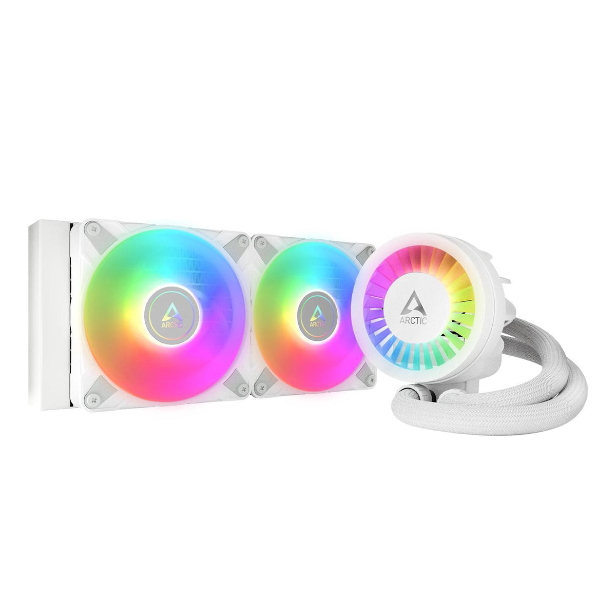 Arctic Liquid Freezer III 240 A-RGB AIO CPU Liquid Cooler - White | High-Performance Cooling for Gaming PCs & Workstations | Perfect for Overclocking & Silent Operation