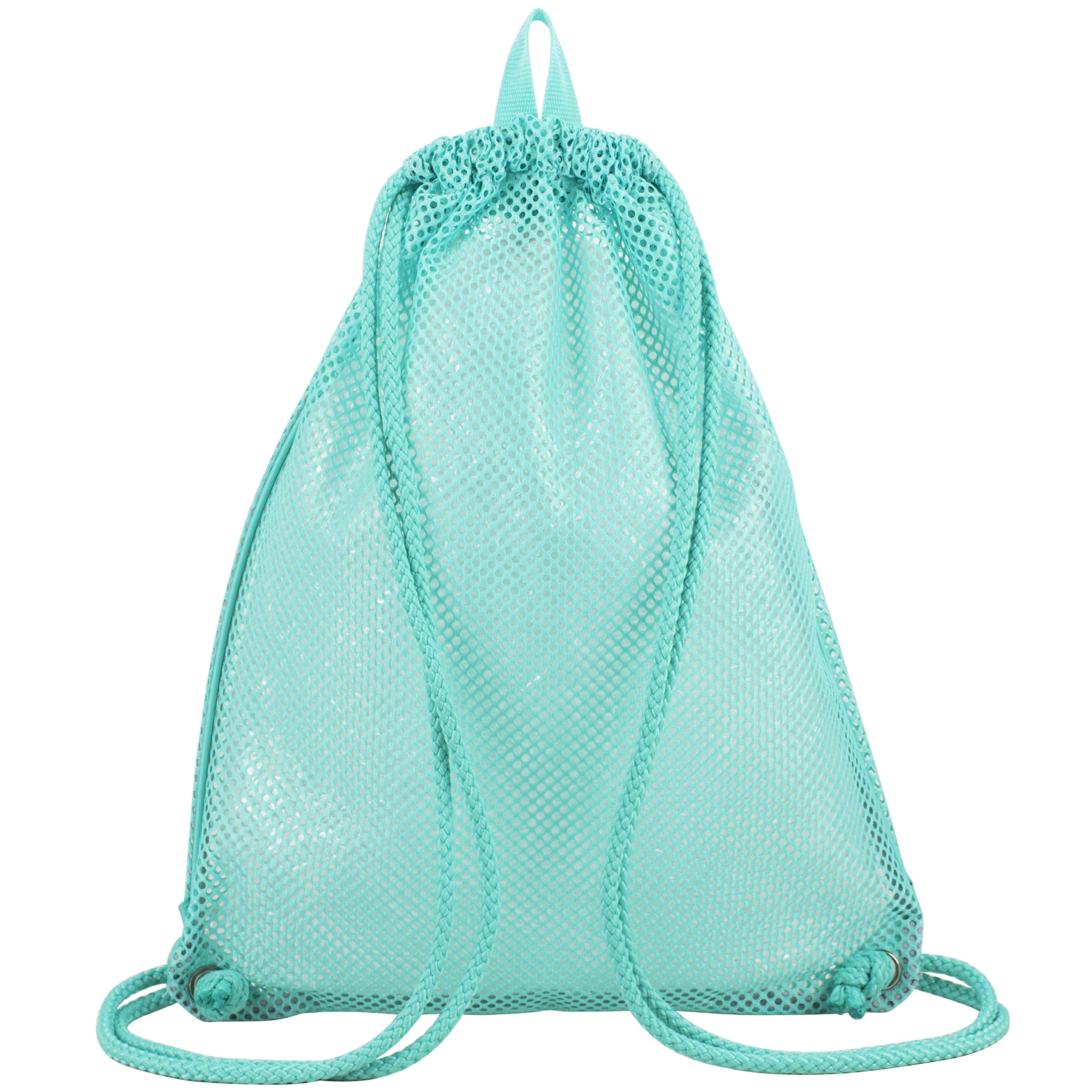 EastSport Lightweight Mesh Drawstring Backpack - Breathable Gym Sackpack for Travel, College, Shopping & Beach | Perfect for Sports, Workouts & Daily Use