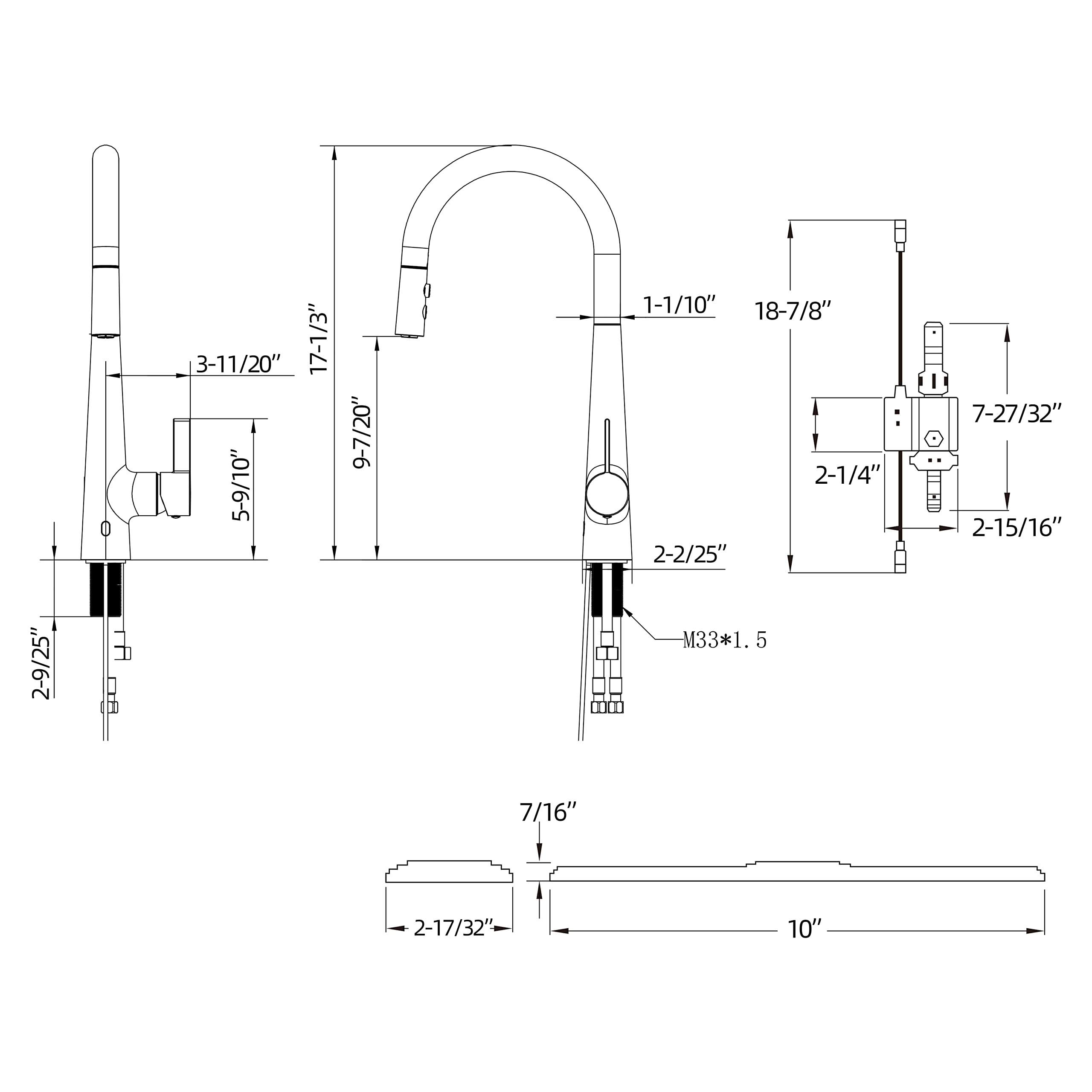 Touchless Kitchen Faucet with Motion Sensor - Chrome Pull Down Sprayer for Hands-Free Cooking