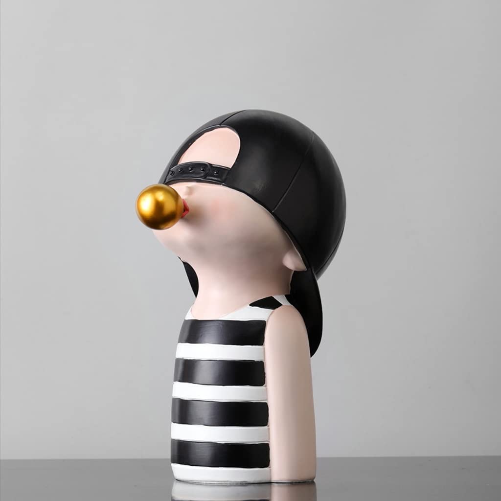 Nordic Creative Cute Blowing Bubbles Vase Decor - Green Ceramic Pot for Boys & Girls Room Decor, Kids Bedroom, Living Room, Nursery Decor