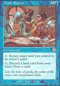 Magic The Gathering Foil Trade Routes Card - Mercadian Masques Edition - Perfect for Collectors & MTG Gameplay