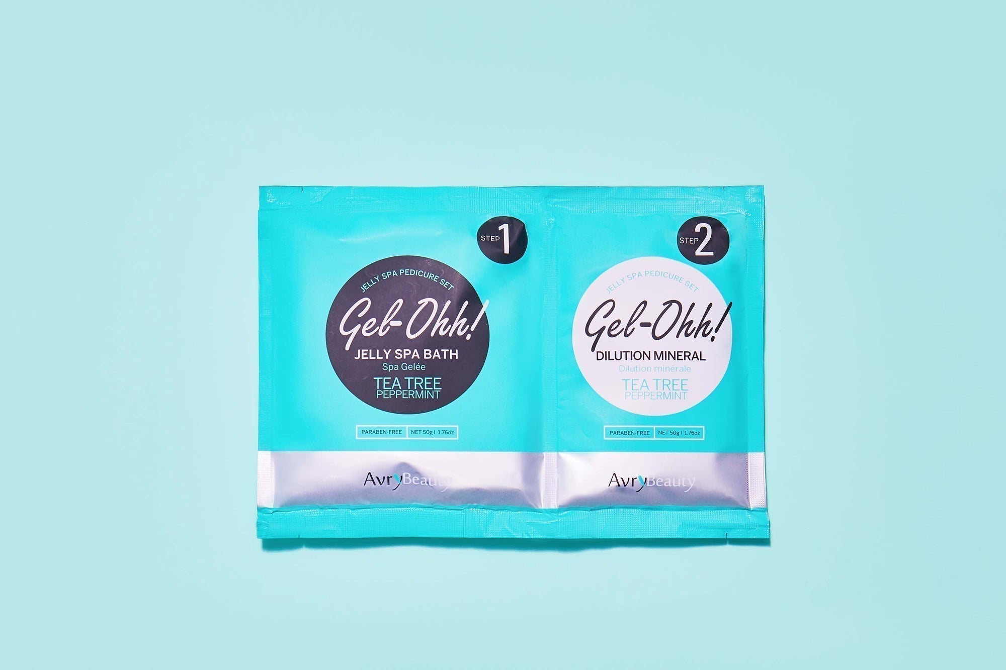 Avry Beauty Gel Ohh! Jelly Spa Pedicure Bath with Tea Tree & Peppermint – Exfoliating Foot Soak for Soft, Smooth Feet – Perfect for At-Home Spa & Relaxation