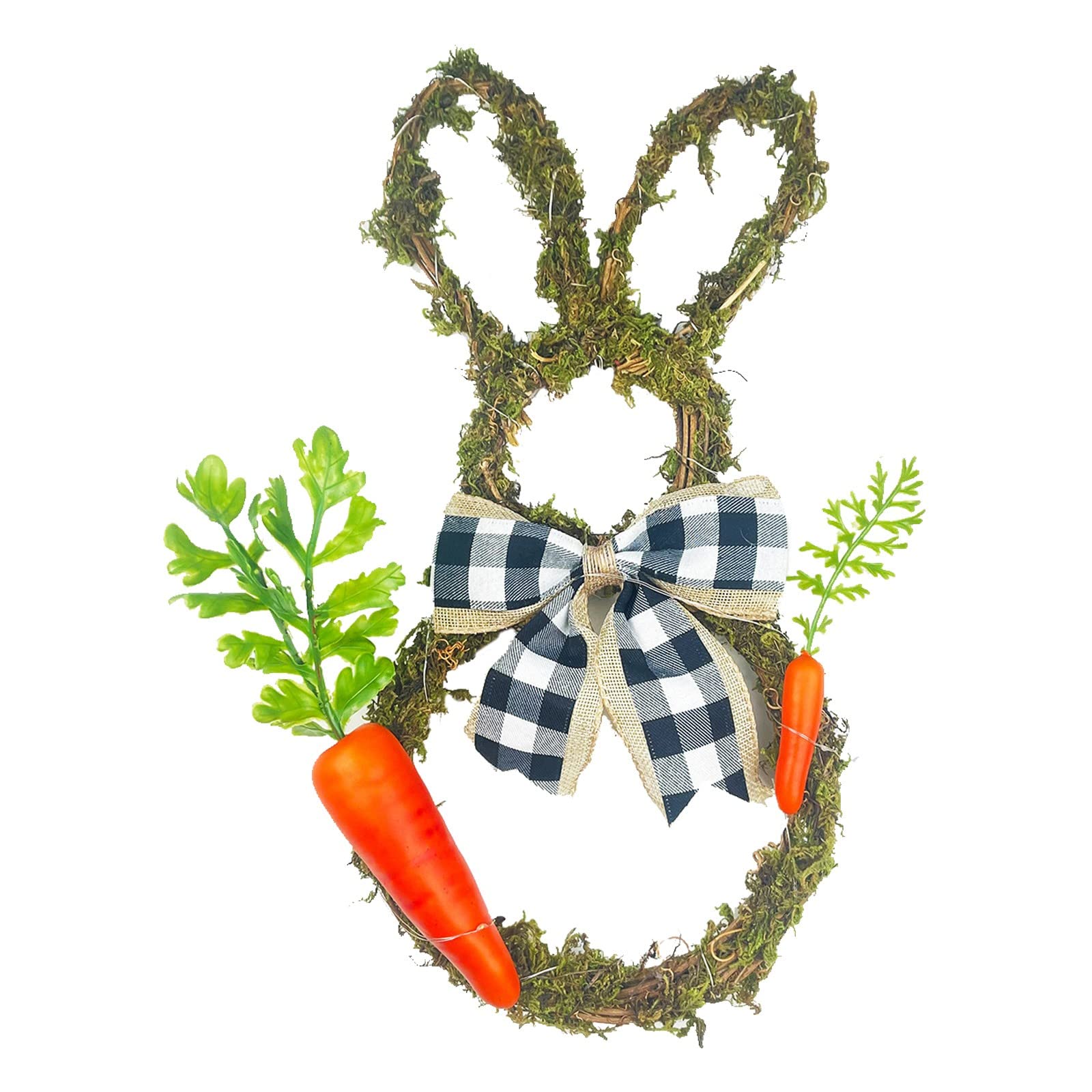 Easter Bunny Wreath - Spring Blossom Rabbit Garland, Rustic Grapevine Wreath for Front Door Decor - Perfect for Easter, Spring Home Decoration, DIY Wall Hanging, Outdoor & Indoor Seasonal Decor