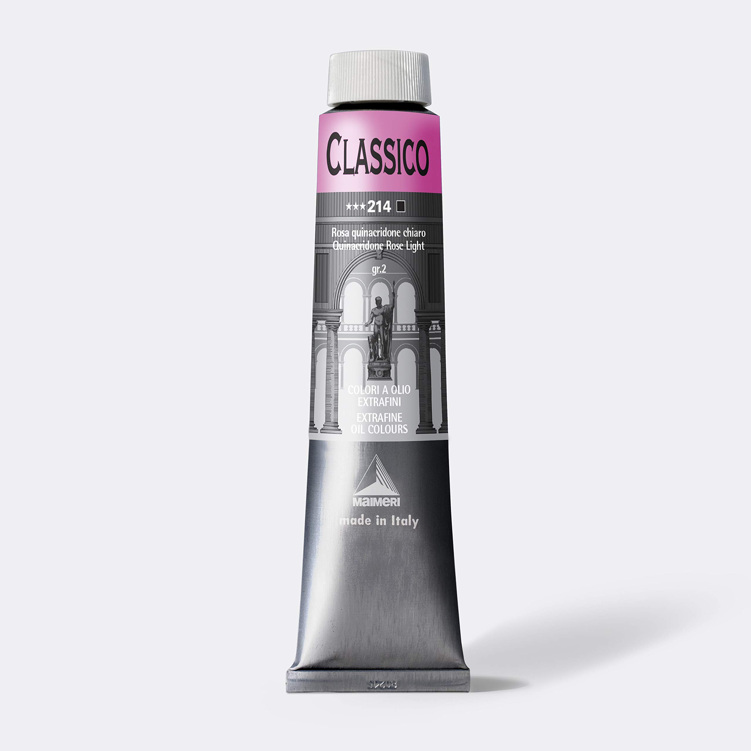 Maimeri Classico Quinacridone Rose Light 214 (324214) 200ml Professional Watercolor Paint - Perfect for Fine Art, Illustration & Watercolor Painting