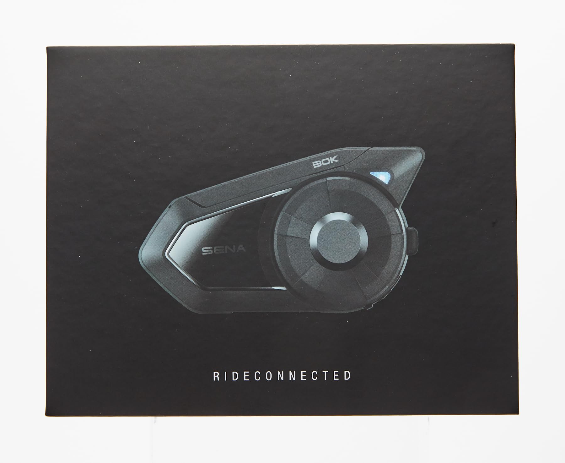 Sena 30K Motorcycle Bluetooth Headset - Black Mesh Intercom System with HD Speakers for Group Riding (Single Pack) | Perfect for Motorcycle Tours, Commuting & Adventure Riding
