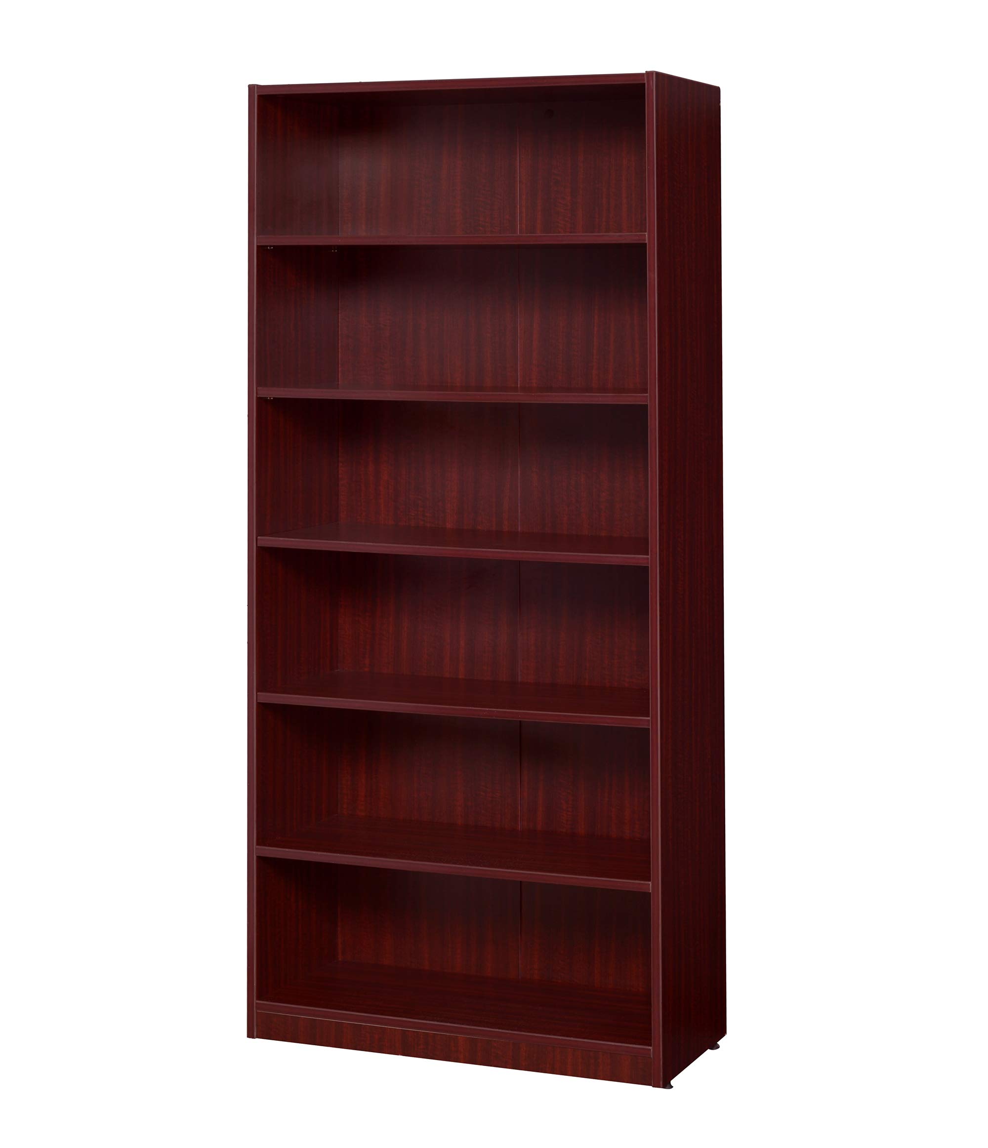 Regency High Bookcase Legacy - 71 Inch Solid Mahogany Wood Bookshelf for Living Room, Office & Library - Classic Tall Book Storage Furniture with Adjustable Shelves