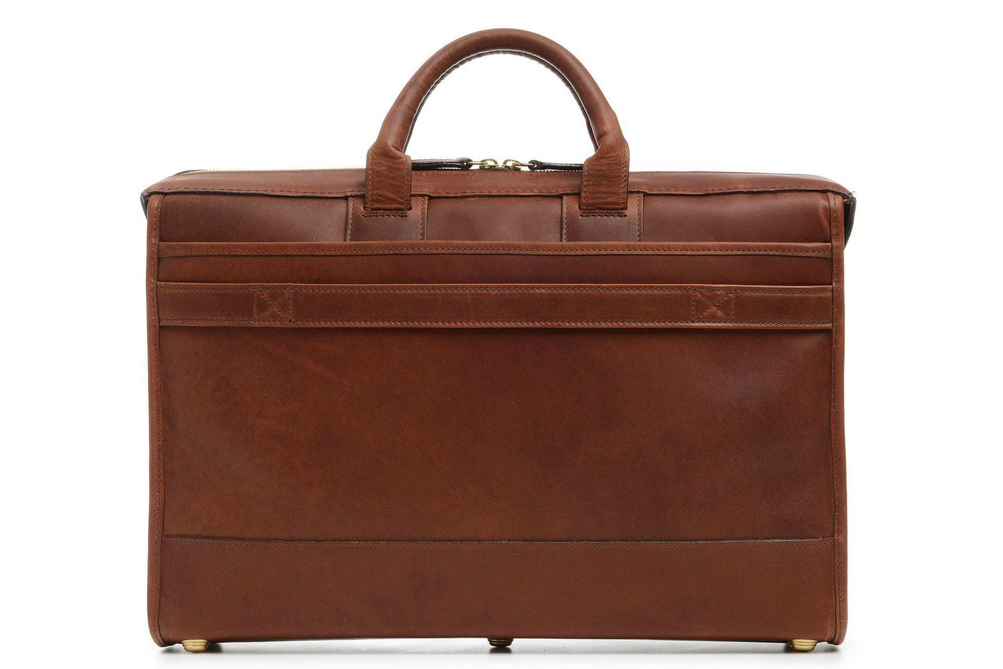 Korchmar Sawyer Slim Leather Laptop Briefcase for Business - Professional 15.6 Inch Laptop Bag for Men & Women - Perfect for Office, Travel & Commuting