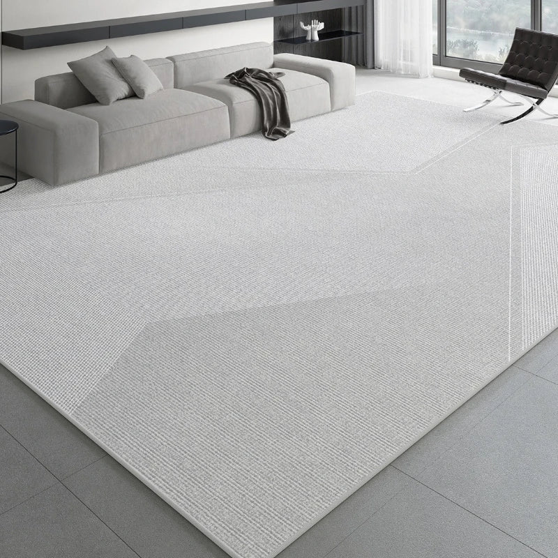 Luxury Velvet Geometric Waterproof Rug for Living Room - Soft, Stain-Resistant & Non-Slip - Perfect for Home Decor, Family Gatherings & Pet-Friendly Spaces