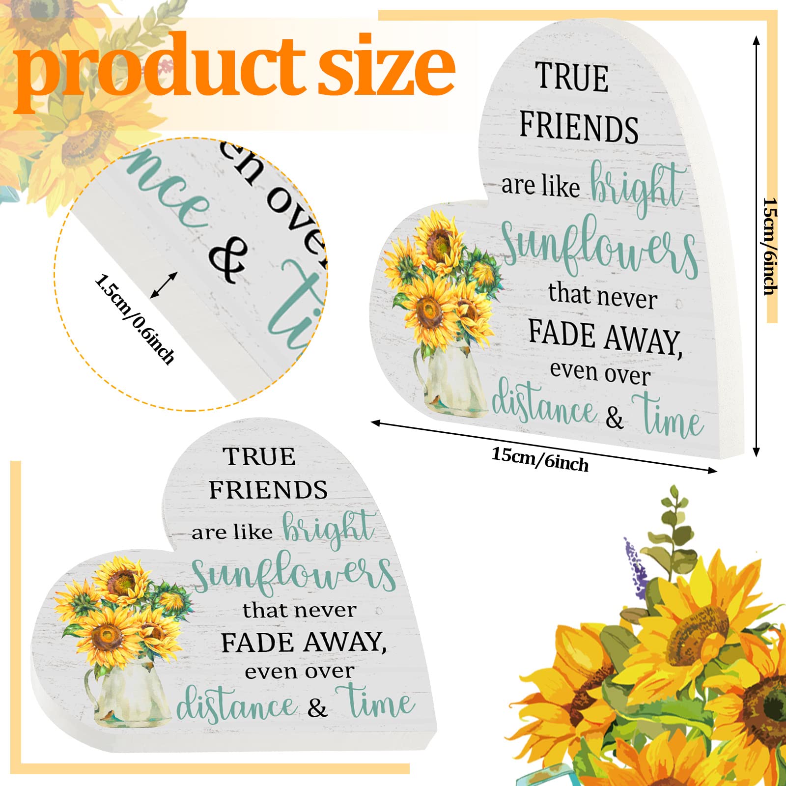 Wooden Christian Gifts for Women - Religious Birthday & Friendship Gifts for Sister with Inspirational Bible Quotes - Perfect for Church Events, Bible Study Groups & Christian Home Decor (Classic Style)