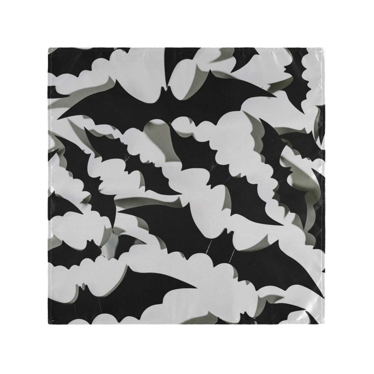 Premium Black Halloween Bats Design Washable Cloth Napkins - 20