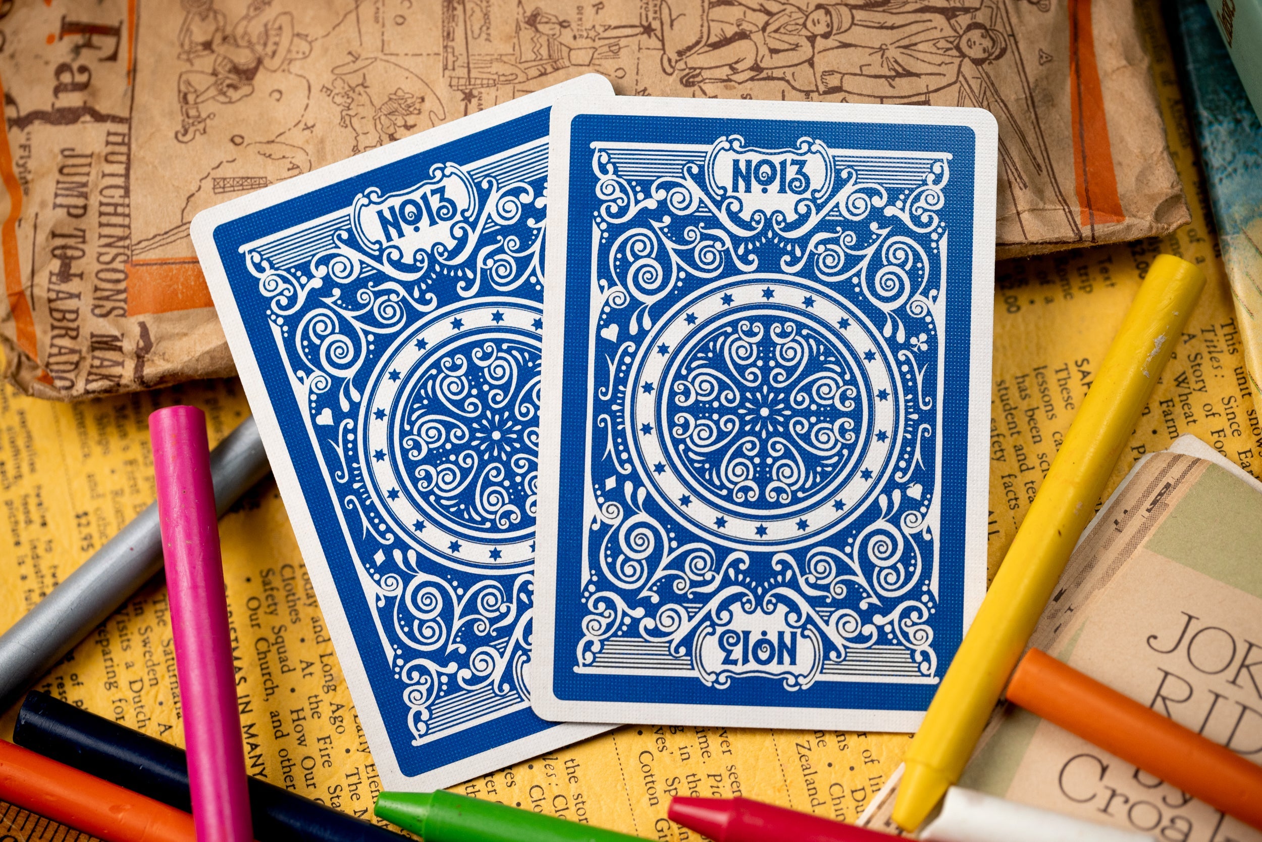 Premium Crayon Playing Cards by Kings Wild Project - Unique Art Deck for Card Games, Magic Tricks & Collectors