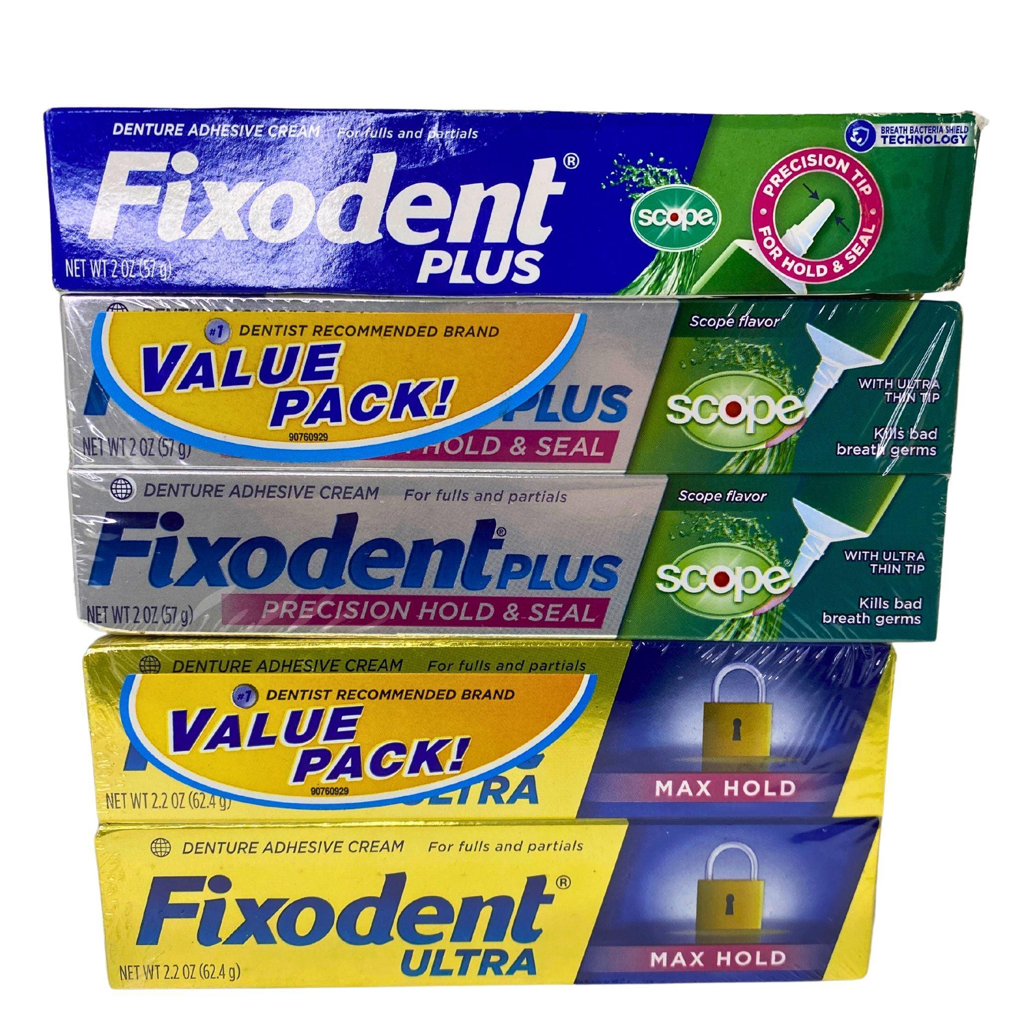 Fixodent Denture Adhesive Cream Assorted Mix - 42 Count Pack for Secure Denture Hold - Perfect for Daily Use, Travel & Special Occasions