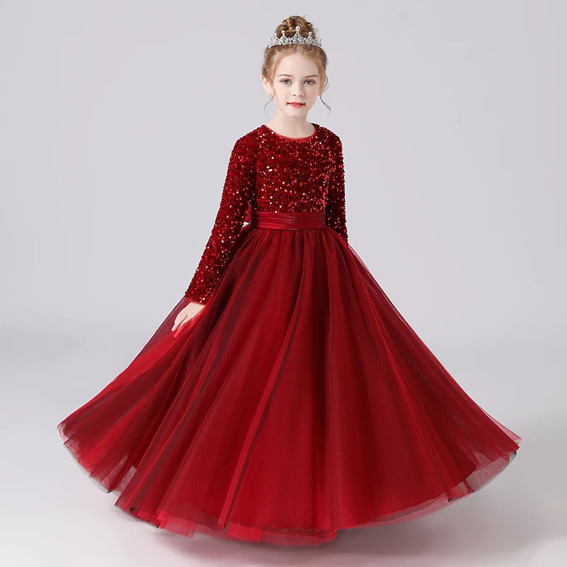 Elegant Flower Girl Dress for Weddings, Bridesmaids & Special Occasions - Girls' Pageant Gown for Evening Parties & Formal Events