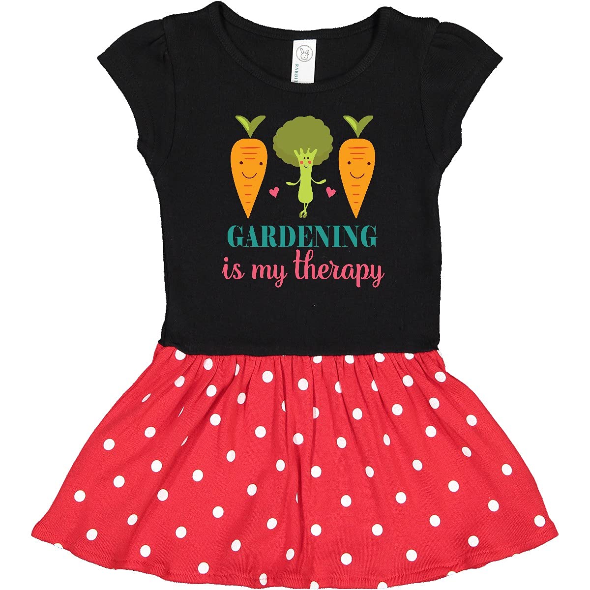 Inktastic Gardening is My Therapy Infant Dress - Cute Baby Girl Outfit for Garden Lovers, Playdates & Outdoor Activities