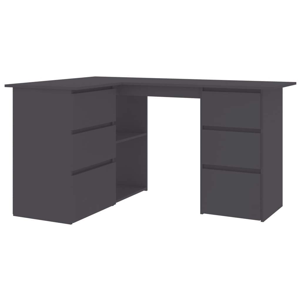 Industrial Home Office Desk with Drawers - 57.1