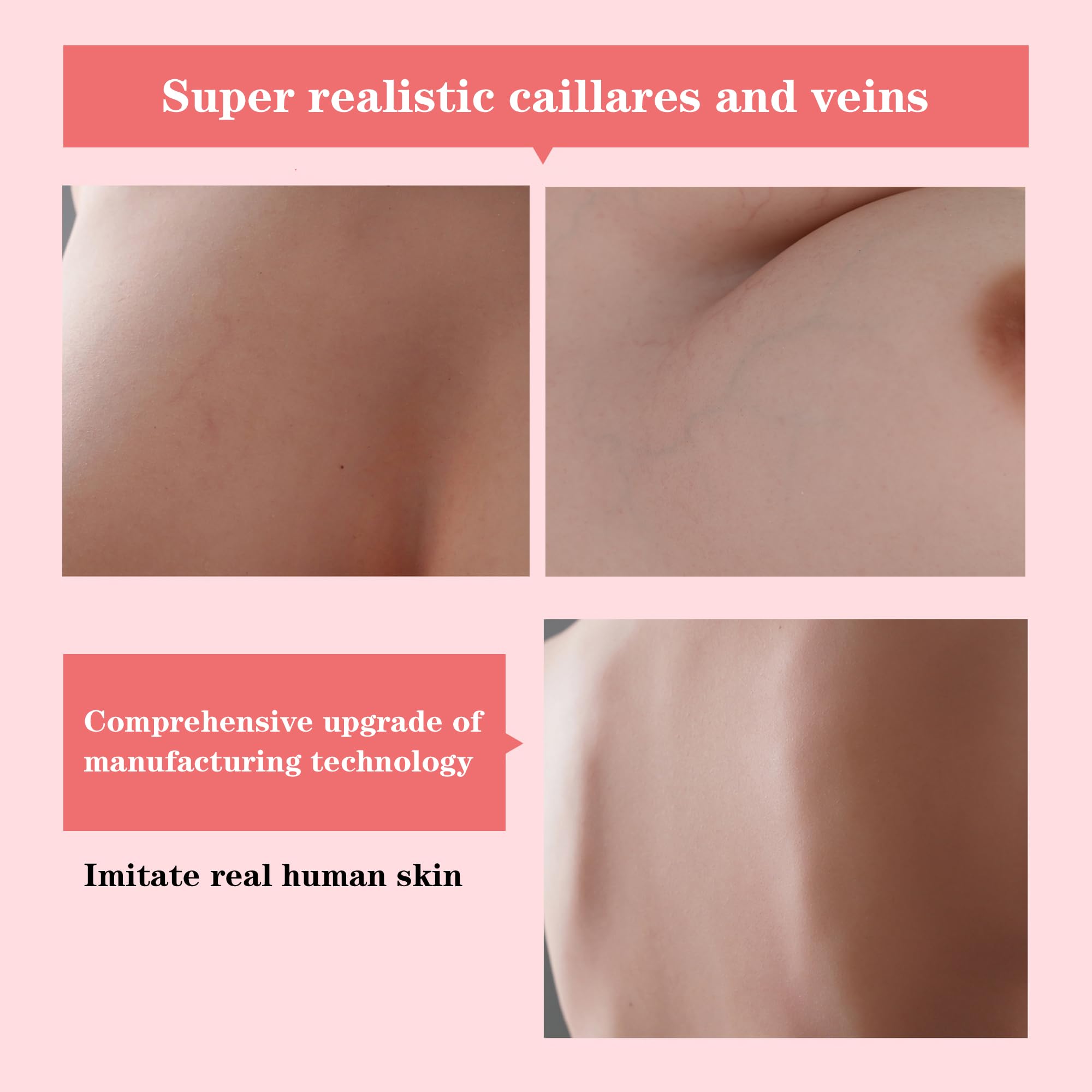 Realistic Silicone Breast Plates for Crossdressers & Transgender - YIQI 8th Gen Skin-Like Prosthesis with Advanced Technology | Perfect for Cosplay, Drag Shows & Gender Affirmation