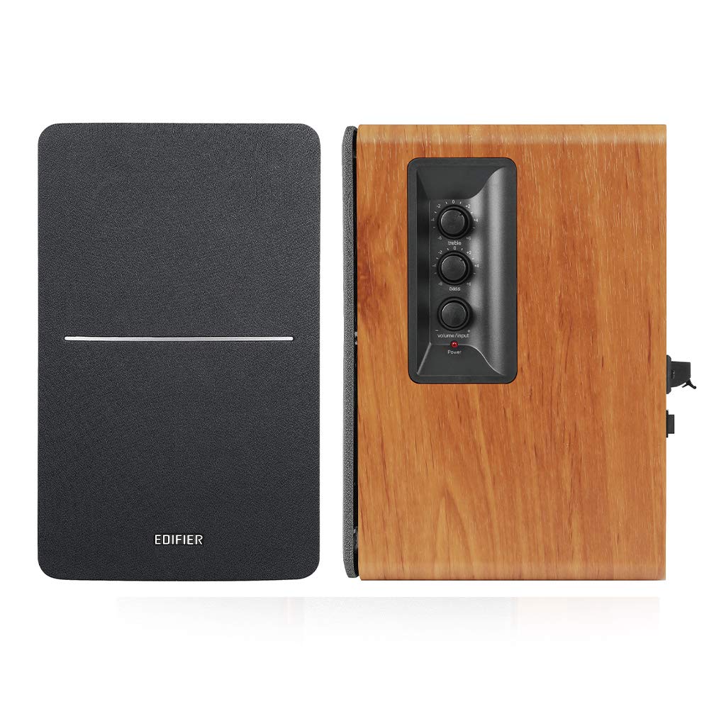 Edifier R1280DBs Active Bluetooth Bookshelf Speakers - 42W RMS Studio Monitor with Optical Input & Subwoofer Line Out - Wireless 2.0 Speaker System in Wood Grain Finish - Perfect for Home Theater, Gaming & Music Listening