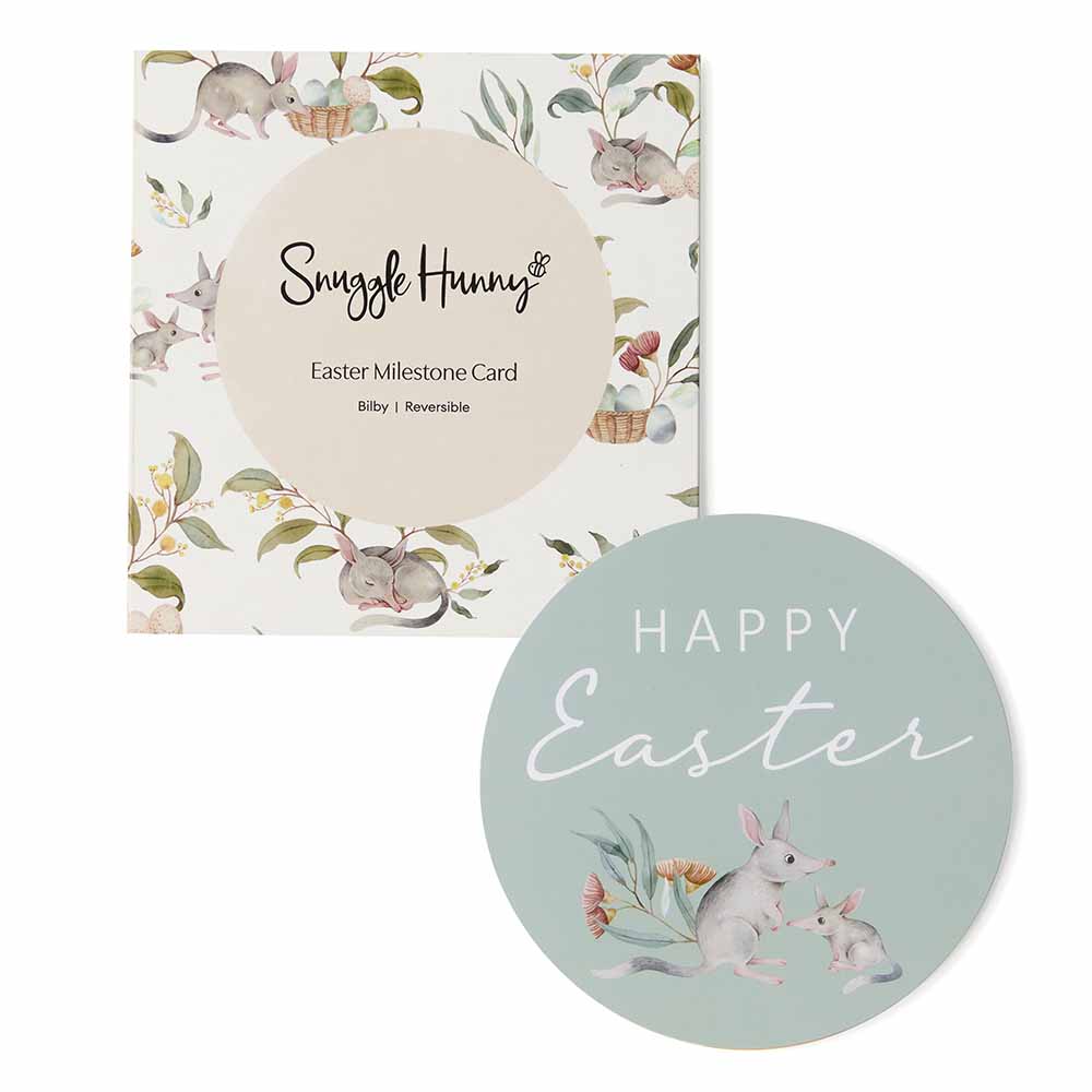 My First Easter Bilby Milestone Card - Baby's First Easter Keepsake - Perfect for Newborn Photos, Easter Gifts & Memory Books