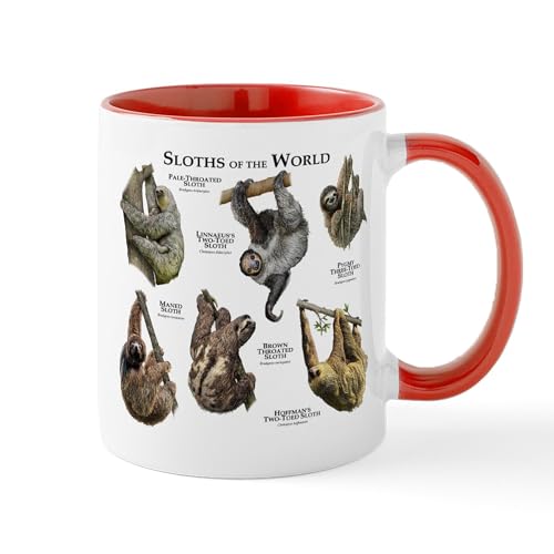 White/Red Inside - Sloths Of The World Mug