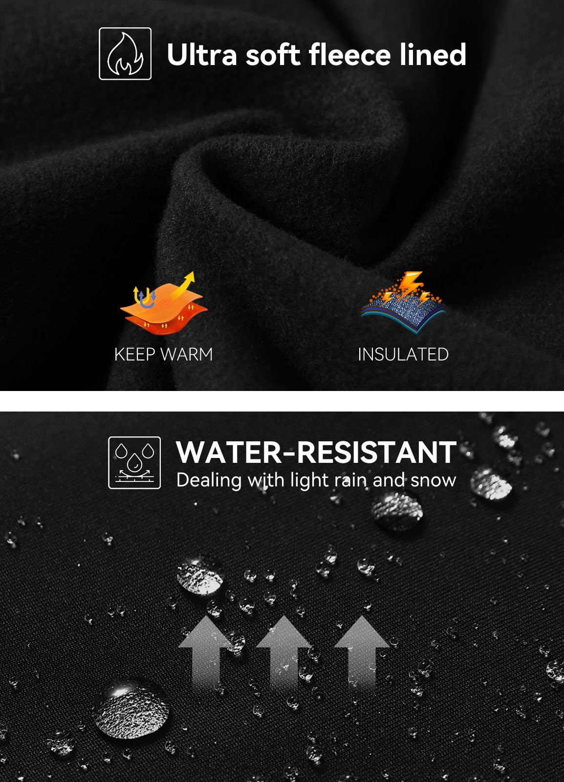 BALEAF Women's High Waist Thermal Waterproof Leggings with Pockets for Winter, Fitness, Yoga, and Trekking - Perfect for Outdoor Activities and Cold Weather Workouts