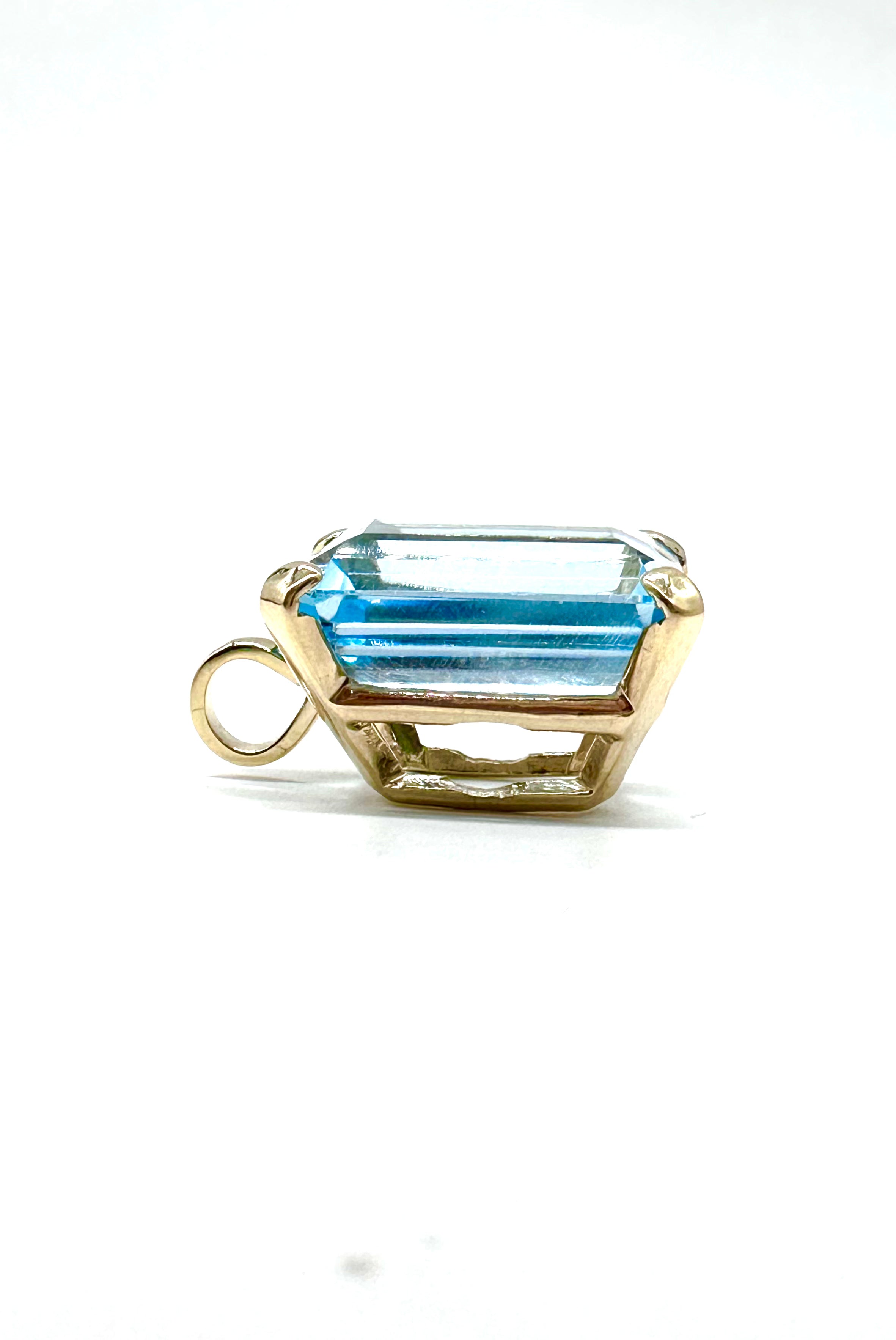 Stunning Emerald Cut Blue Topaz Pendant Necklace - 925 Sterling Silver Jewelry for Women - Perfect Gift for Birthday, Anniversary & Valentine's Day - Elegant Statement Piece for Parties & Special Occasions