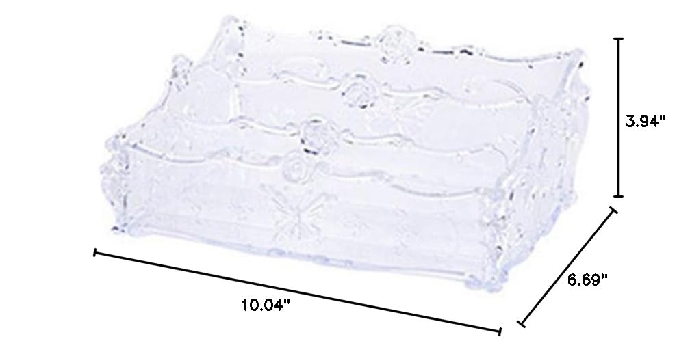 NUOBESTY Clear Acrylic Desktop Organizer - Cosmetic & Jewelry Storage Case for Lipstick, Makeup Palette - Perfect for Vanity, Bathroom & Office Organization