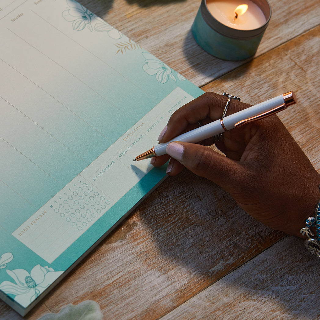 Self Care Weekly Planner Notepad - Undated Goal Tracker & Productivity Journal for Women - Perfect for Mental Health, Gratitude & Habit Tracking at Home or Office