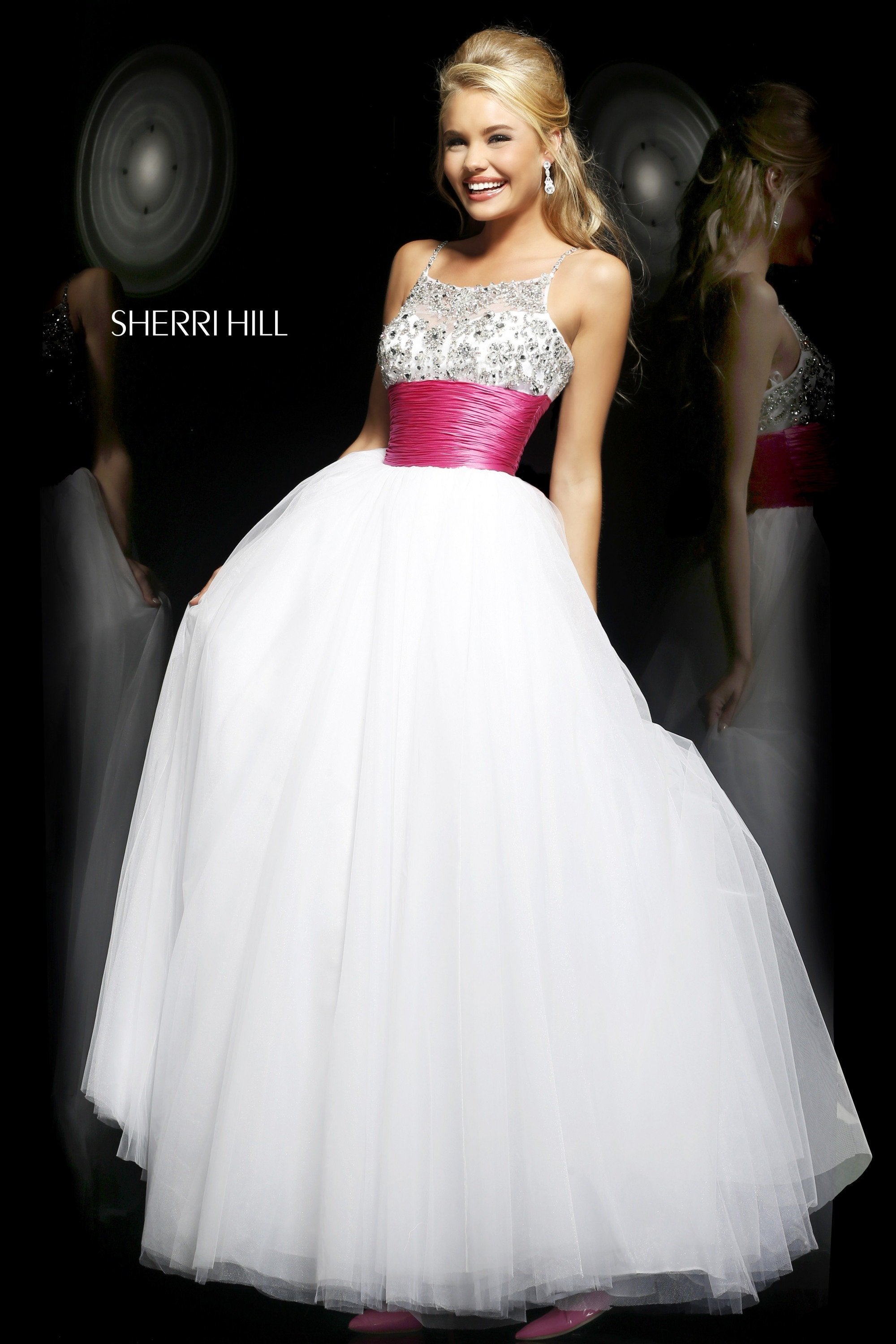 white/fuchsia