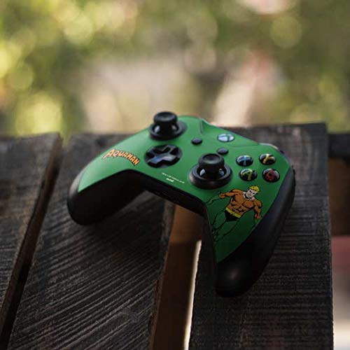 Officially Licensed Warner Bros Aquaman Skin for Xbox One S Controller - Custom Gaming Decal for Enhanced Grip & Style - Perfect for Gamers & Collectors