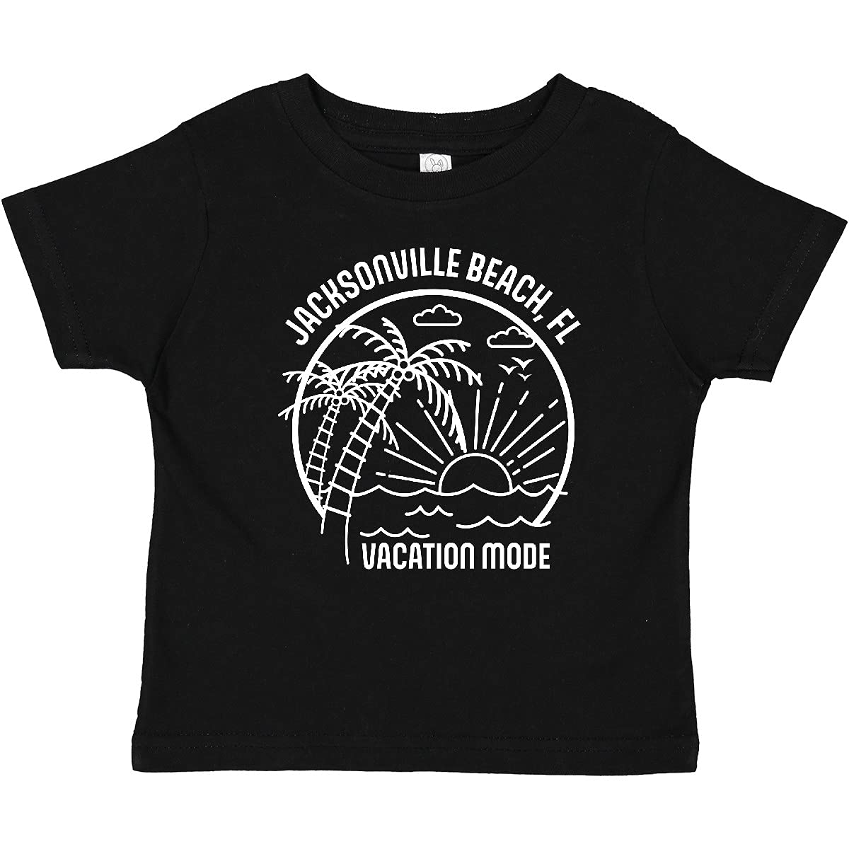 Inktastic Summer Vacation Mode Jacksonville Beach Florida Baby T-Shirt - Cute Florida Beach Outfit for Infants & Toddlers - Perfect for Beach Trips, Family Vacations & Summer Photoshoots