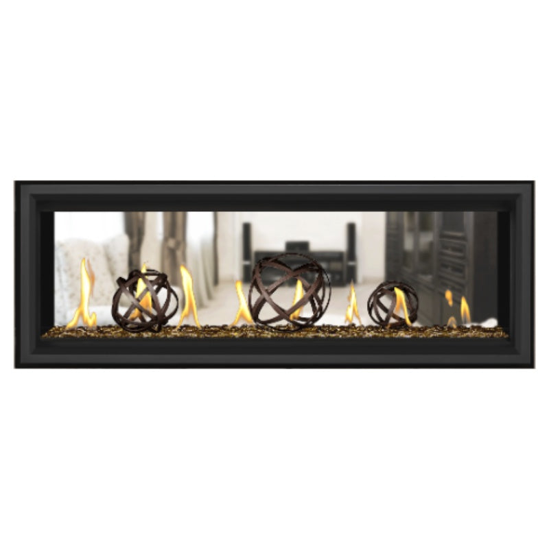 Napoleon Vector 50 See-Through Linear Direct Vent Gas Fireplace LV50N2 - Modern Heating Solution for Living Rooms & Patios