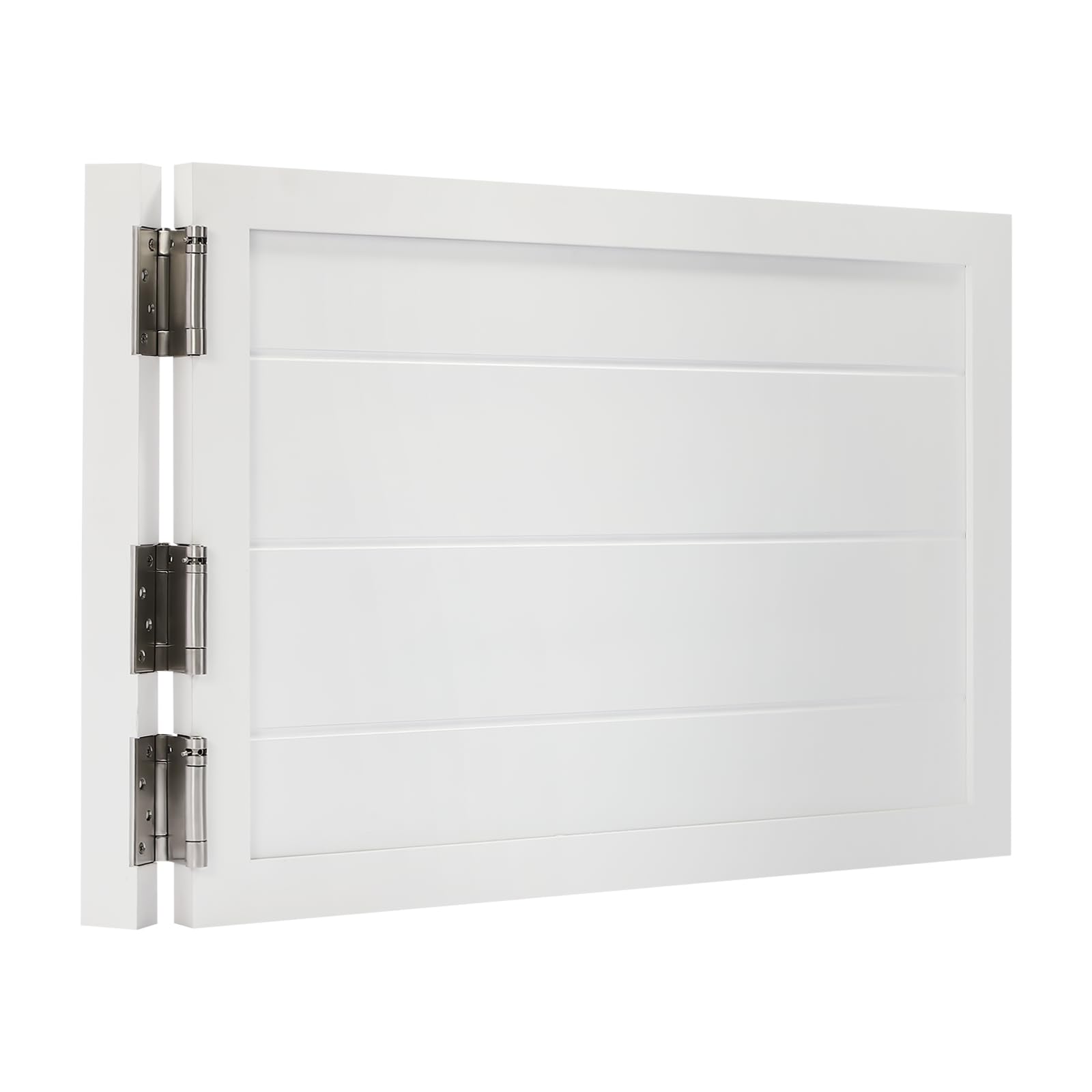 White 35.4x23.6 Inch Swinging Cafe Saloon Half Door - Perfect for Kitchen Partition, Restaurant Decor & Western Style Home Entrance