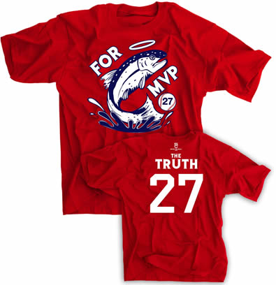 Trout for MVP The Truth Baseball Shirt | Premium Cotton MLB Fan Jersey | Perfect for Baseball Games, Sports Events & Casual Wear