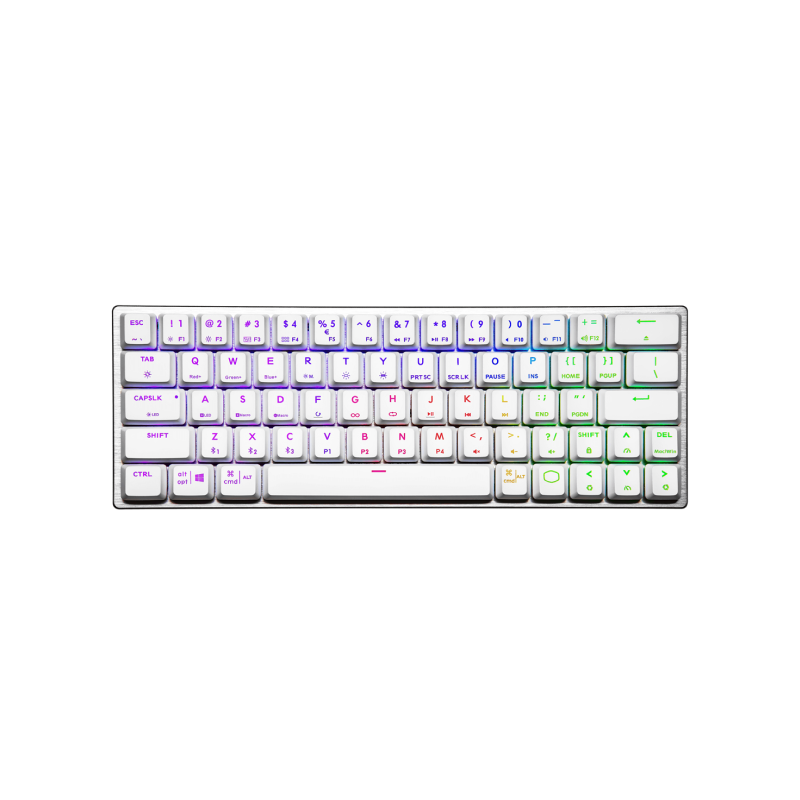 Cooler Master SK622 RGB Wireless Mechanical Keyboard with Cherry MX Brown Switches - White Backlit, Bluetooth/USB Connectivity, Compact 60% Layout for Gaming & Office Use (2-Year Warranty)