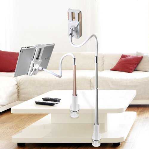 Bakeey 360° Rotating Long Arm Phone Stand - Adjustable Lazy Holder for iPad, iPhone, Xiaomi & Tablets - Perfect for Desk, Bed, Sofa & Office Use