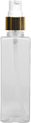 MeeTo 100ml BPA-Free Plastic Pump Bottle Dispenser - Clear Rectangular Refillable Shampoo Lotion Hand Pump Bottle for Massage Oil, Liquid Soap | Portable & Durable Empty Containers | Perfect for Travel, Gym, Salon & Home Use