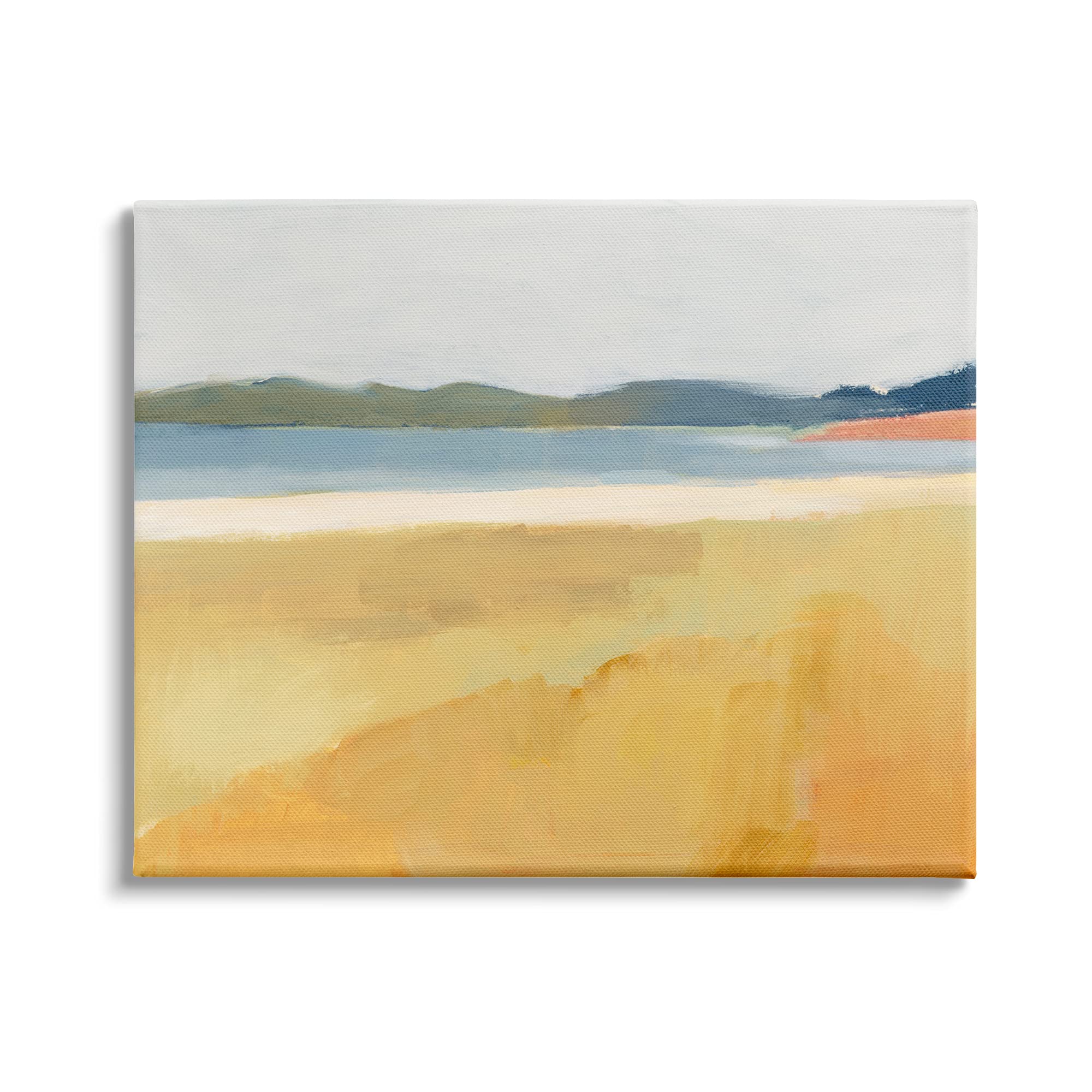Stupell Industries Autumn Landscape Canvas Wall Art - Grassy Field, Lake & Distant Rolling Hills by Victoria Barnes, 20