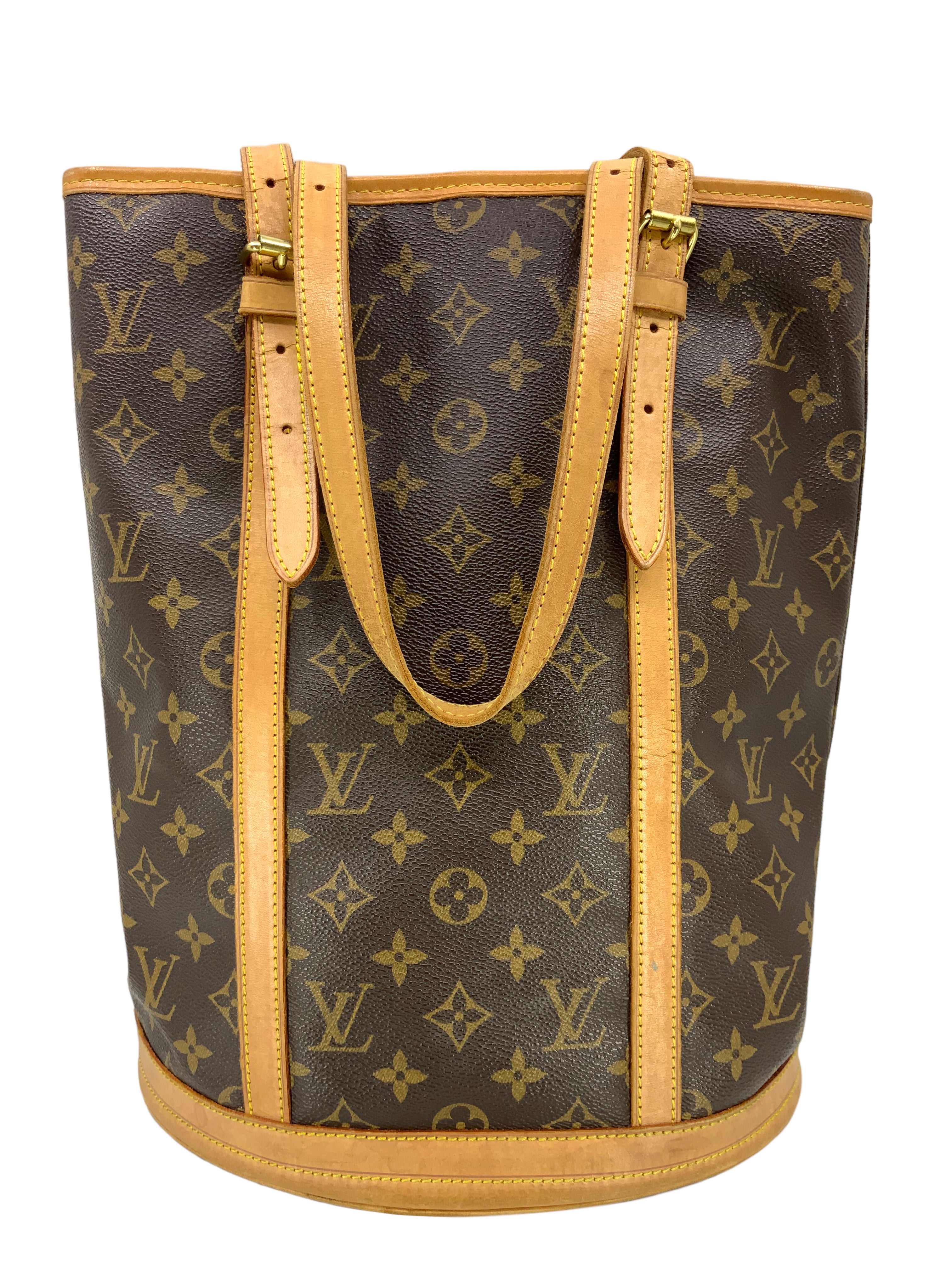Authentic Louis Vuitton Monogram Canvas Bucket Bag GM - Luxury Designer Handbag for Women, Perfect for Travel, Shopping & Everyday Use