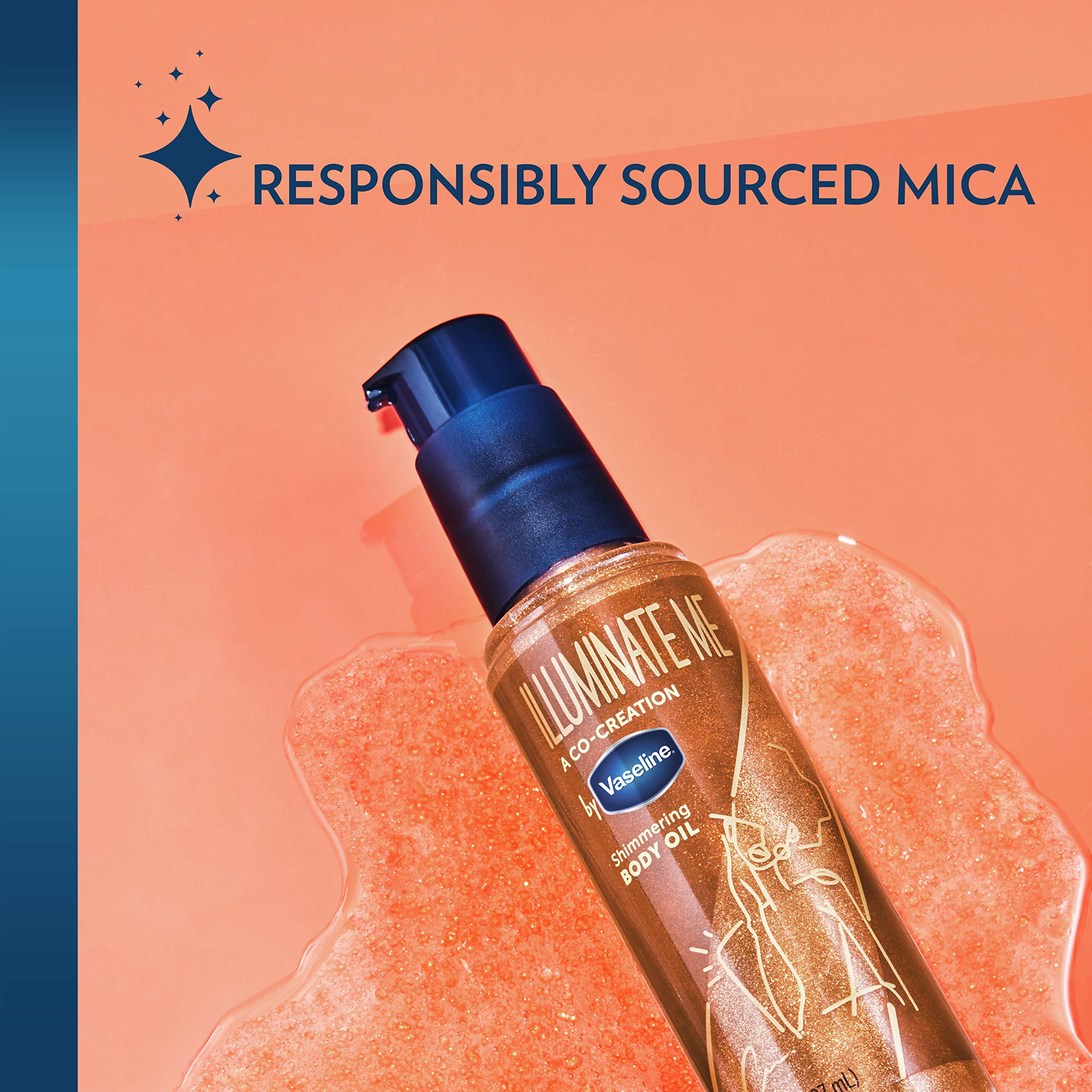 Vaseline Illuminate Me Shimmering Body Oil 3-Pack (3.3 Oz Each) – Travel-Friendly Moisturizing Glow Oil for Melanin-Rich Skin – Perfect for Summer, Vacations & Special Occasions