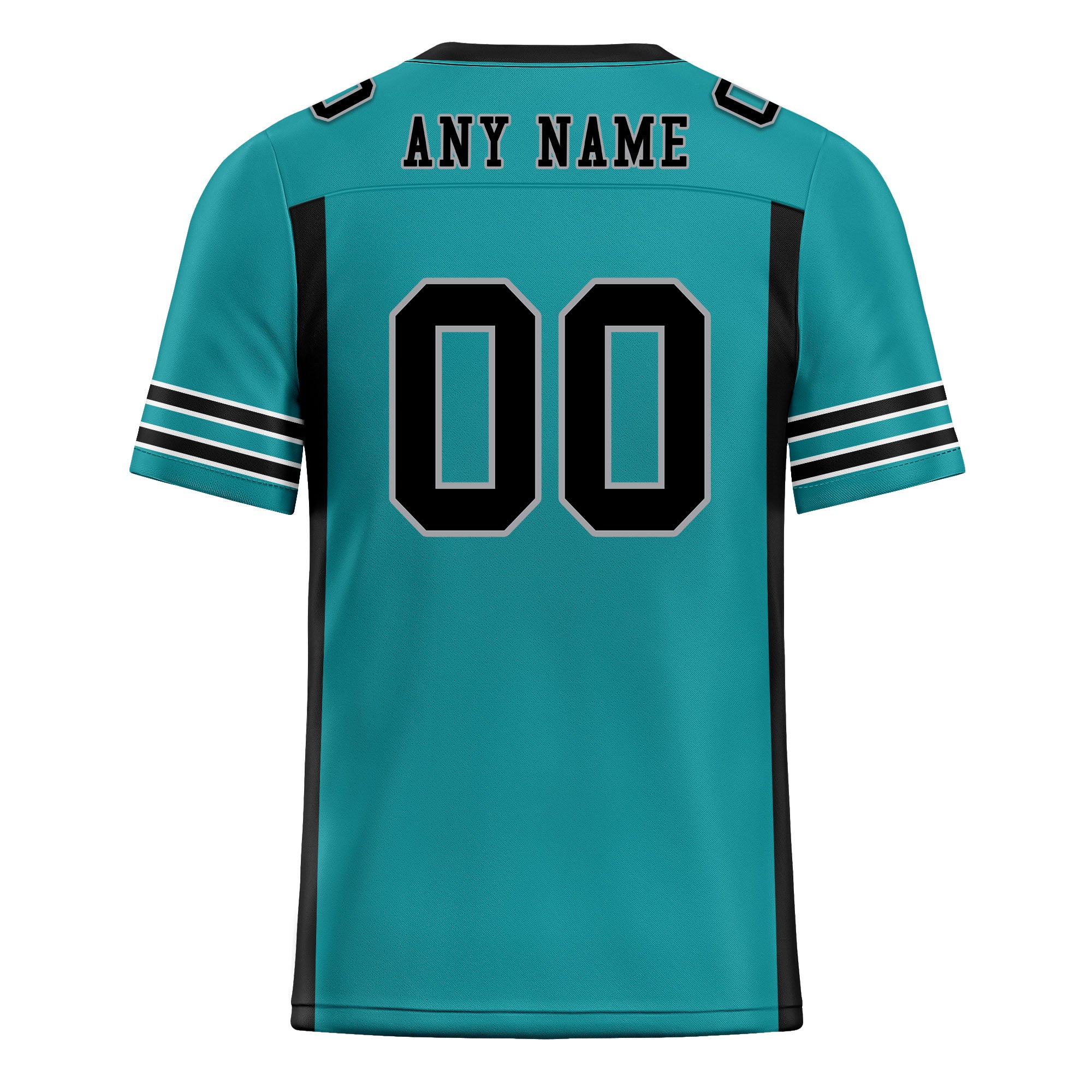 Custom Dark Green Black Striped Sleeves Personalized Authentic Football Jersey FBJ02 D06070 - Perfect for Game Day, Team Sports & Fan Apparel