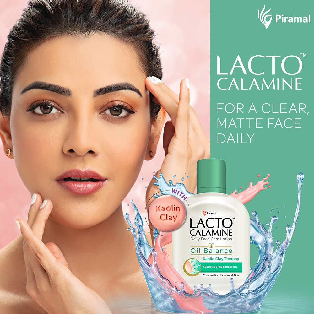 Lacto Calamine Oil Balancing Lotion for Combination & Normal Skin - 60ml (2 Pack) | Daily Moisturizer for Shine Control & Hydration | Perfect for Oily T-Zone & Dry Cheeks