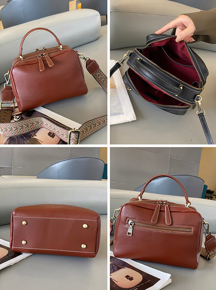 Stylish & Functional Leather Handbag for Women - Durable Crossbody Purse with Multiple Pockets - Perfect for Work, Travel & Everyday Use