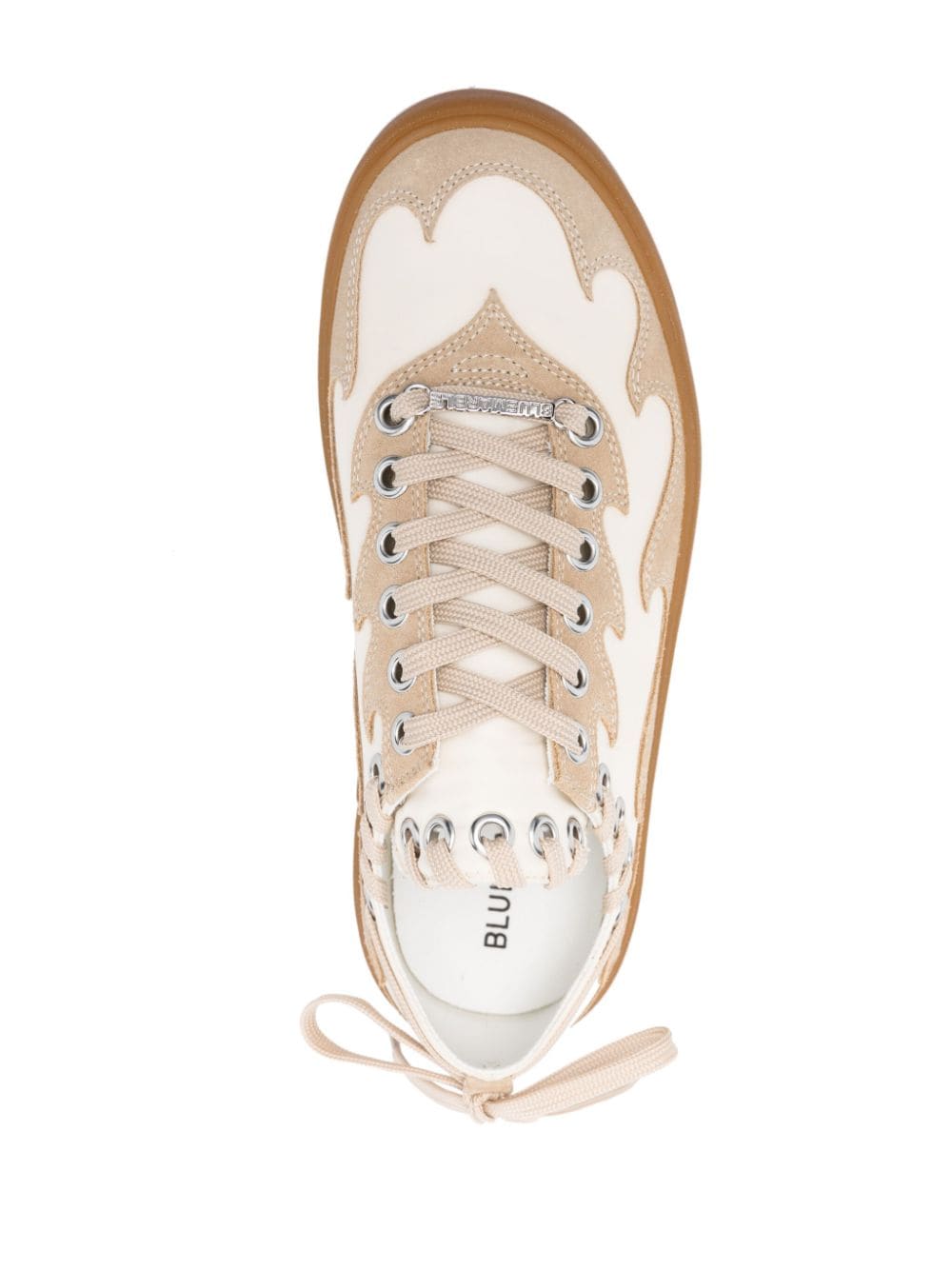 BLUEMARBLE Women's Casual Sneakers Beige - Comfortable Walking Shoes for Everyday Wear, Gym & Travel