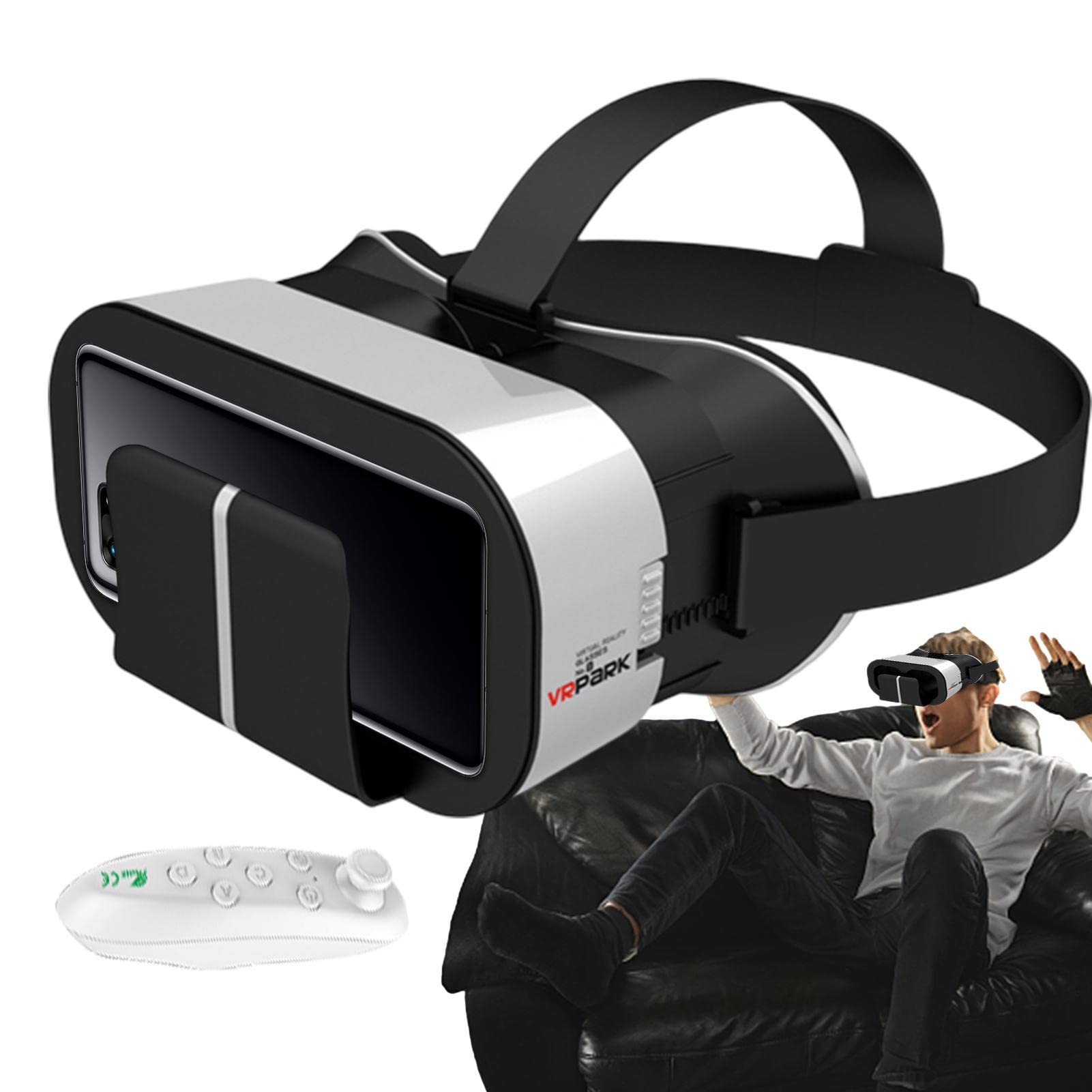 Vesone VR Glasses - Portable Virtual Reality Headset with HD Display for Movies, Travel & 360 Videos | Immersive VR Experience for Gaming, Entertainment & Virtual Tours