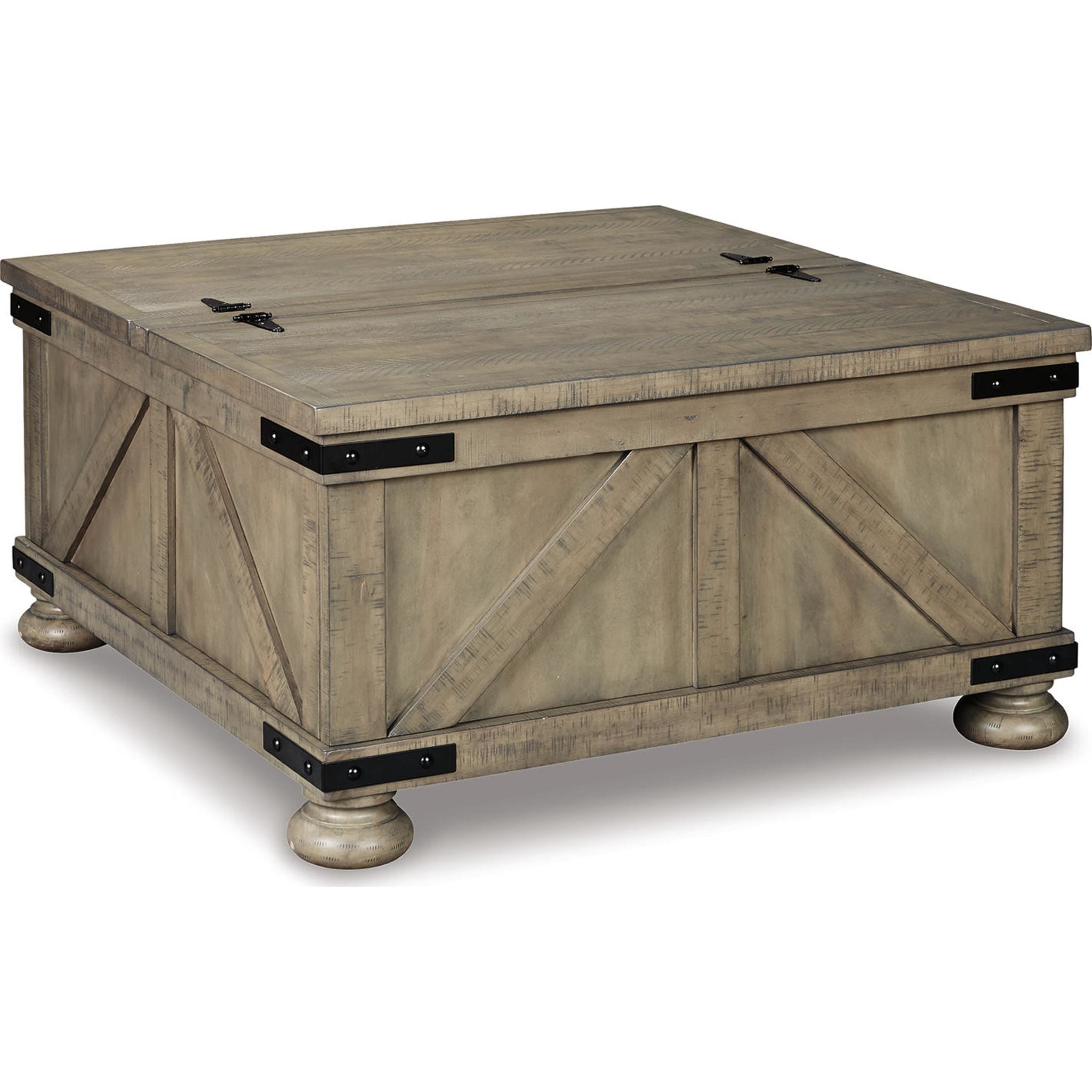 Modern Aldwin Coffee Table in Gray - Stylish Living Room Furniture for Small Spaces, Home Decor & Office Use
